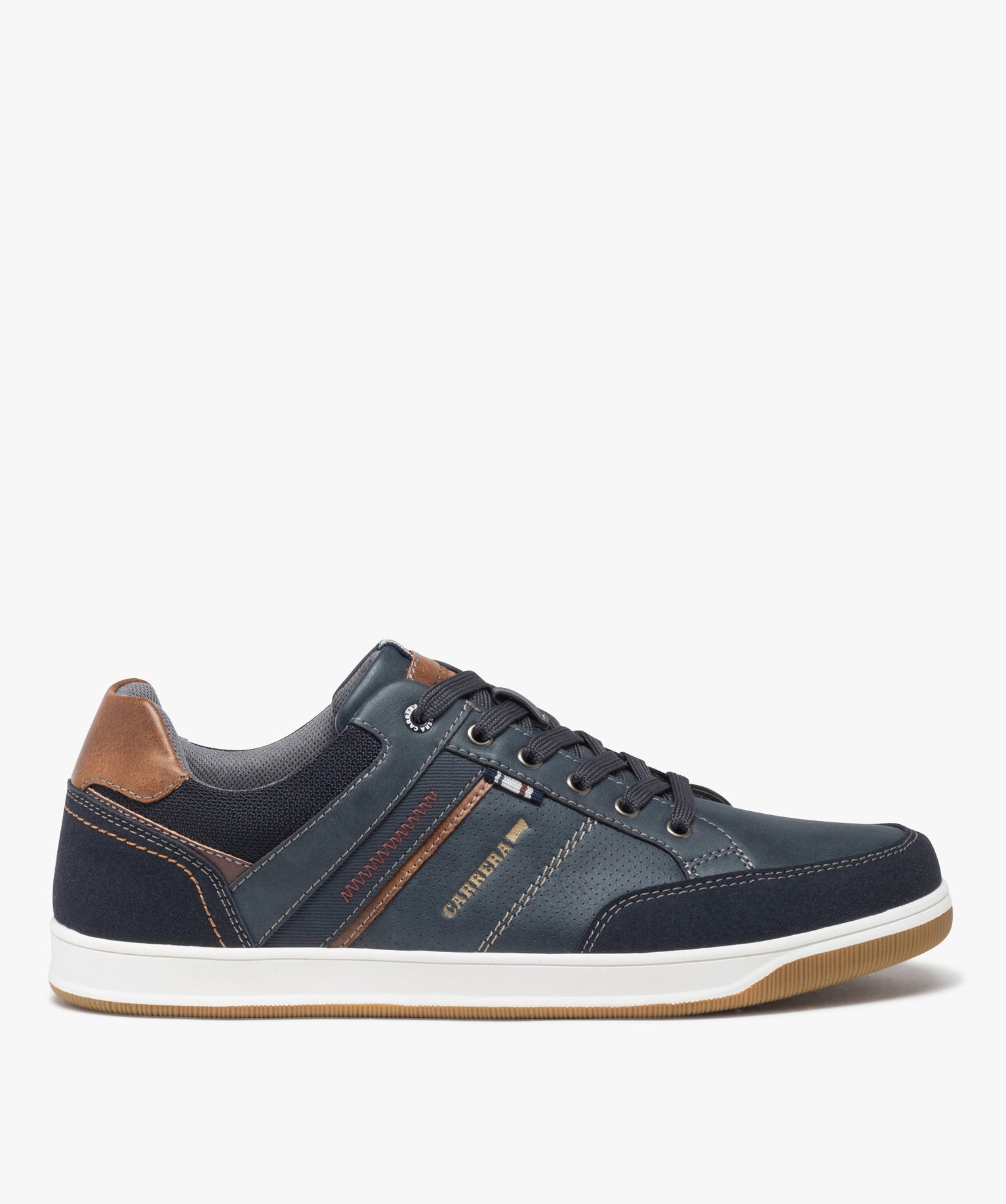 Tennis basses à lacets look retro homme - Carrera - 43 - marine - CARRERA