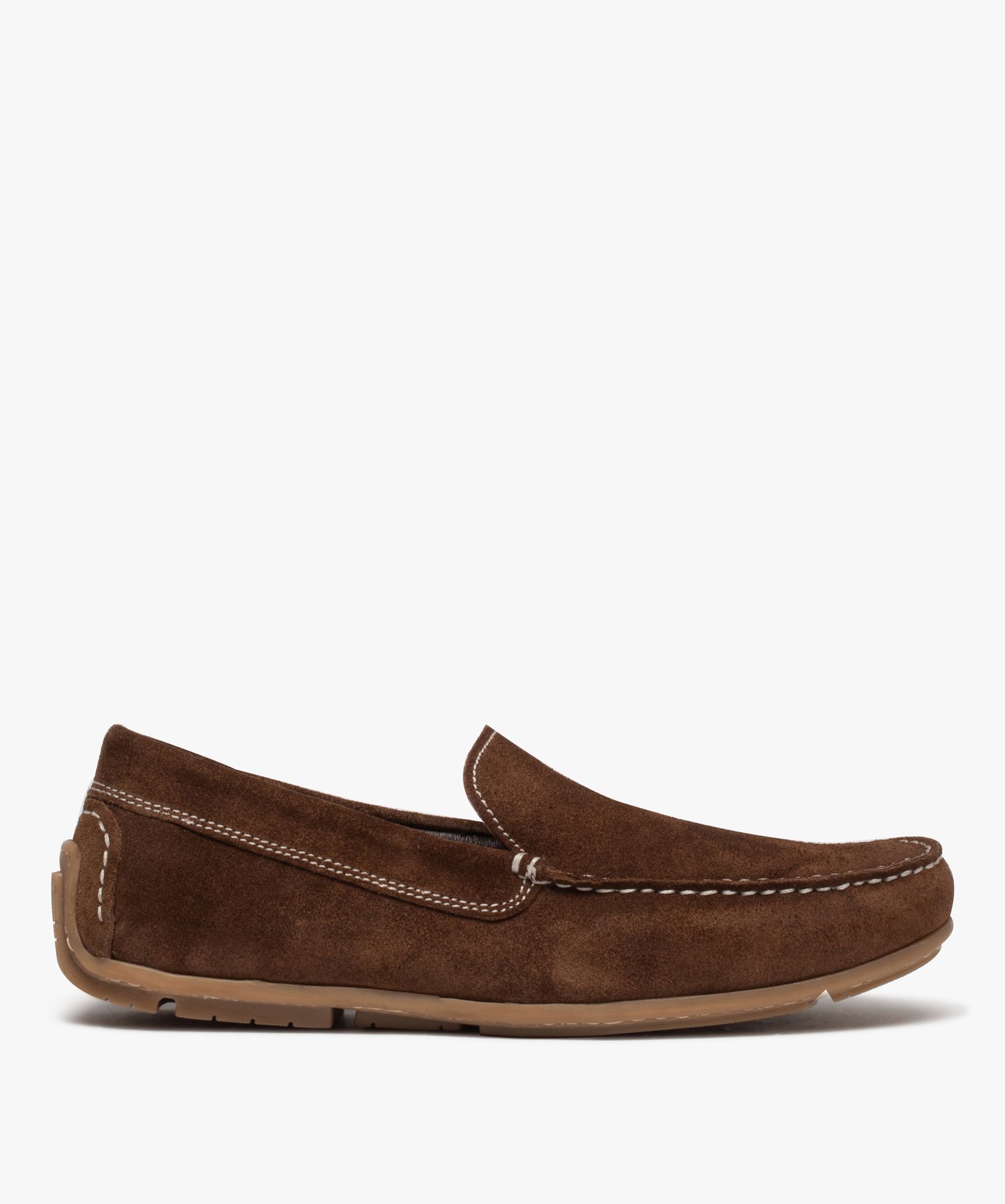 Mocassins homme unis en cuir velours - 42 - marron - URBAN STEPS G4G