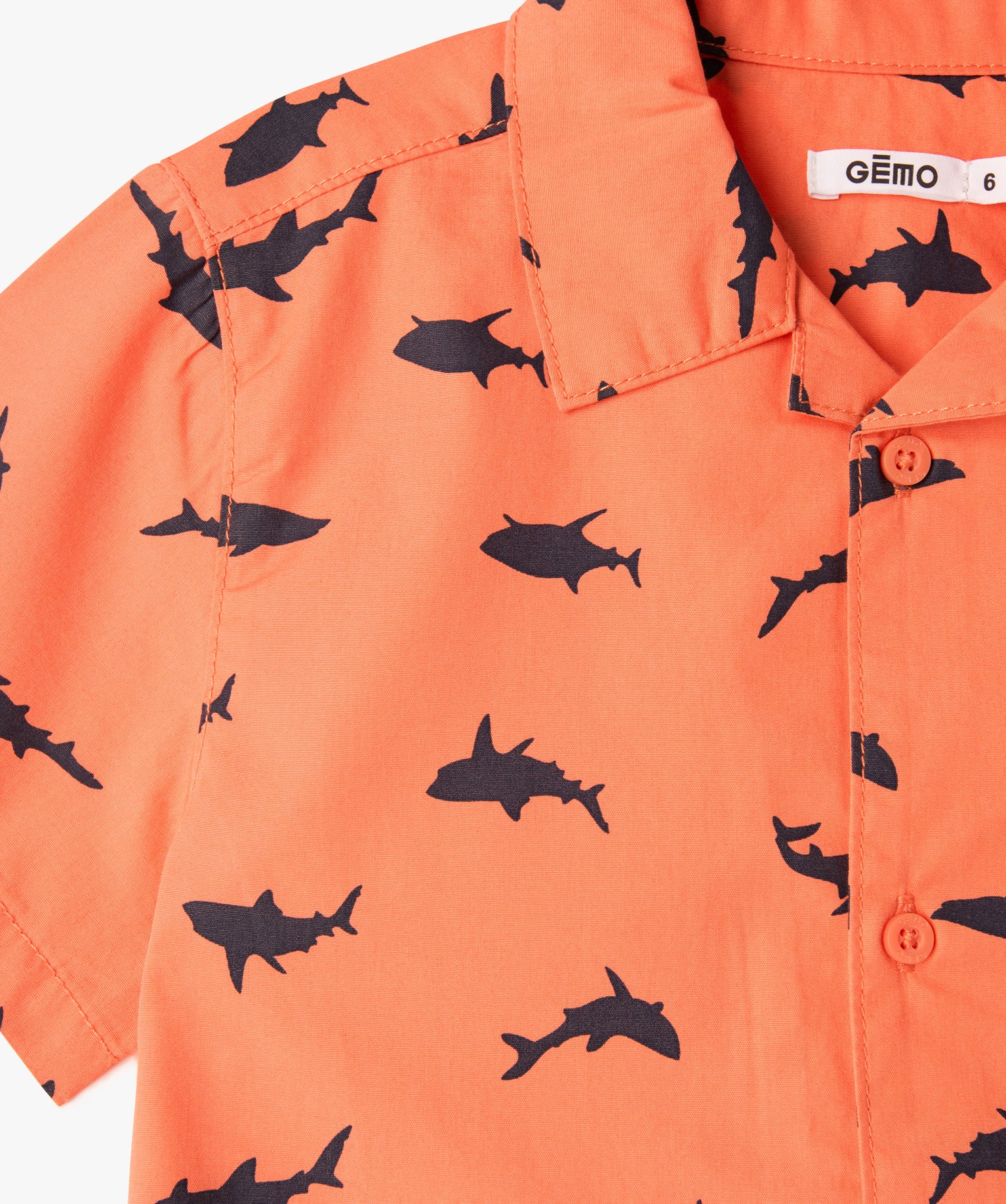 Chemise Garçon Gymboree Shark Reef Manches Courtes Taille 4 - Verte