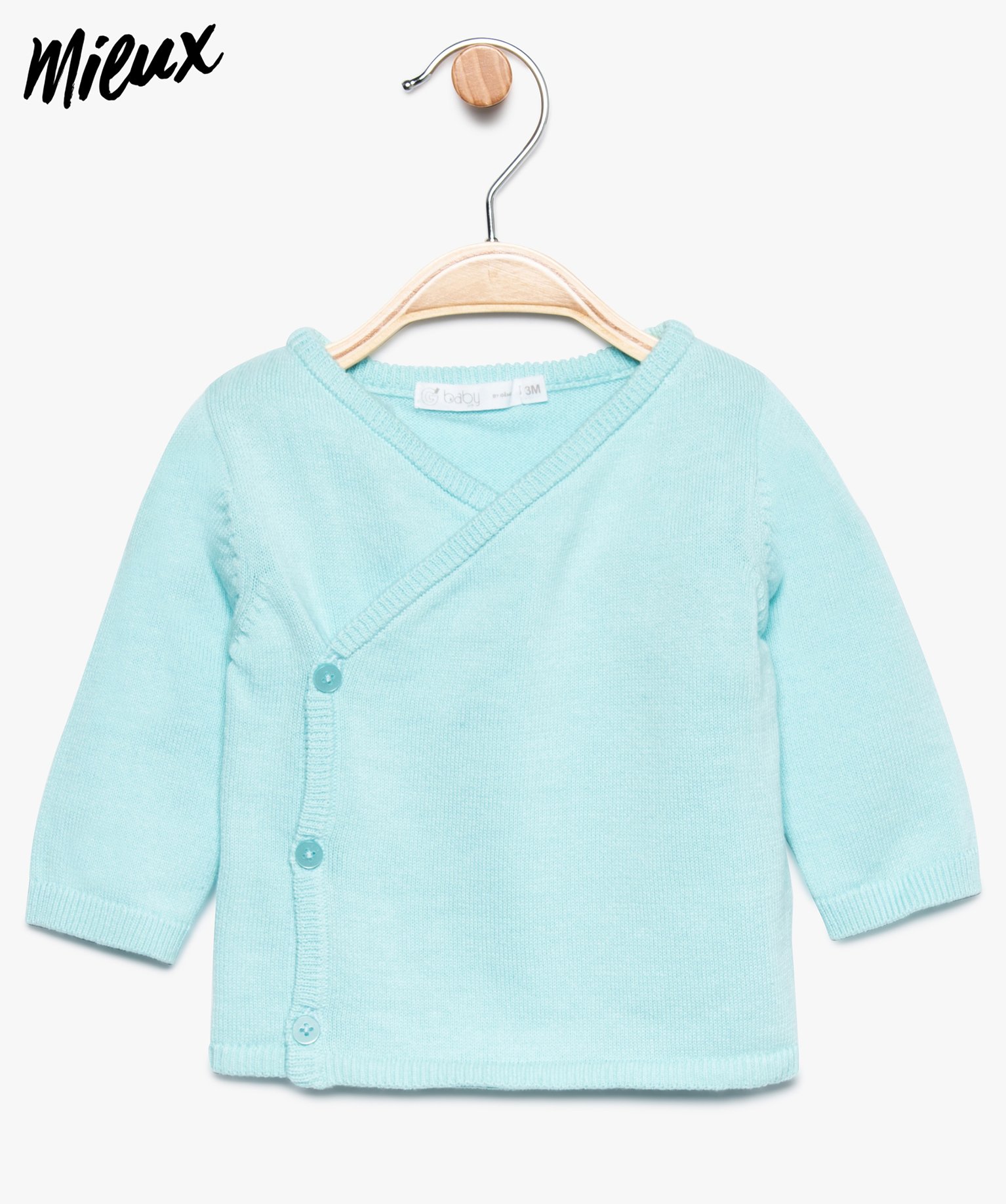 Gilet Bebe Brassiere En Coton Bio Gemo