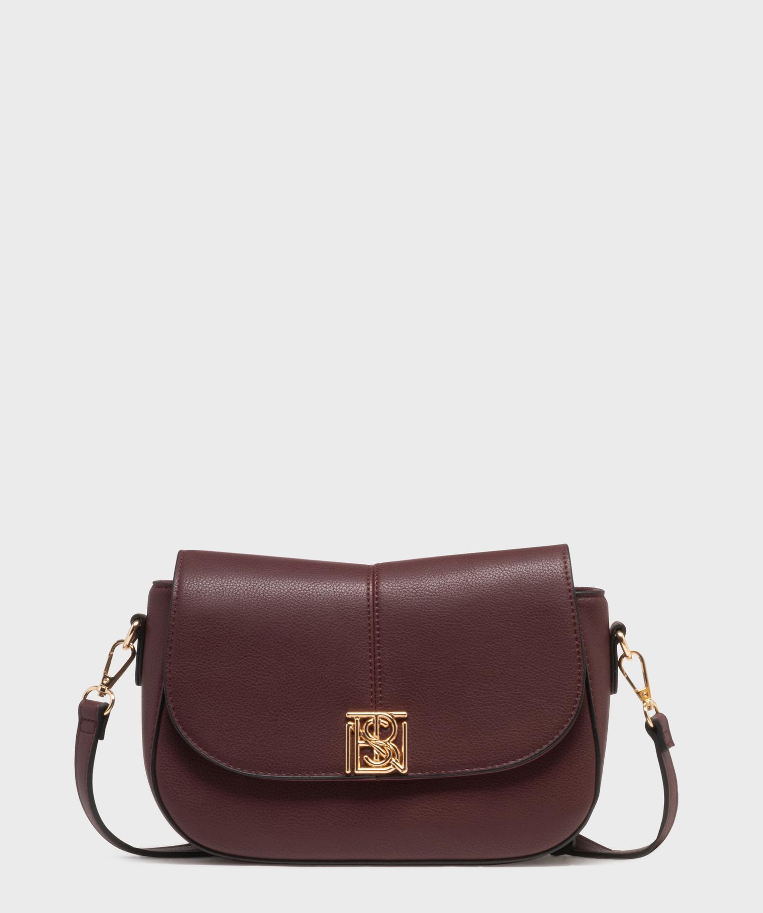 Sac besace en matière grainée femme - Bestini - BESTINI