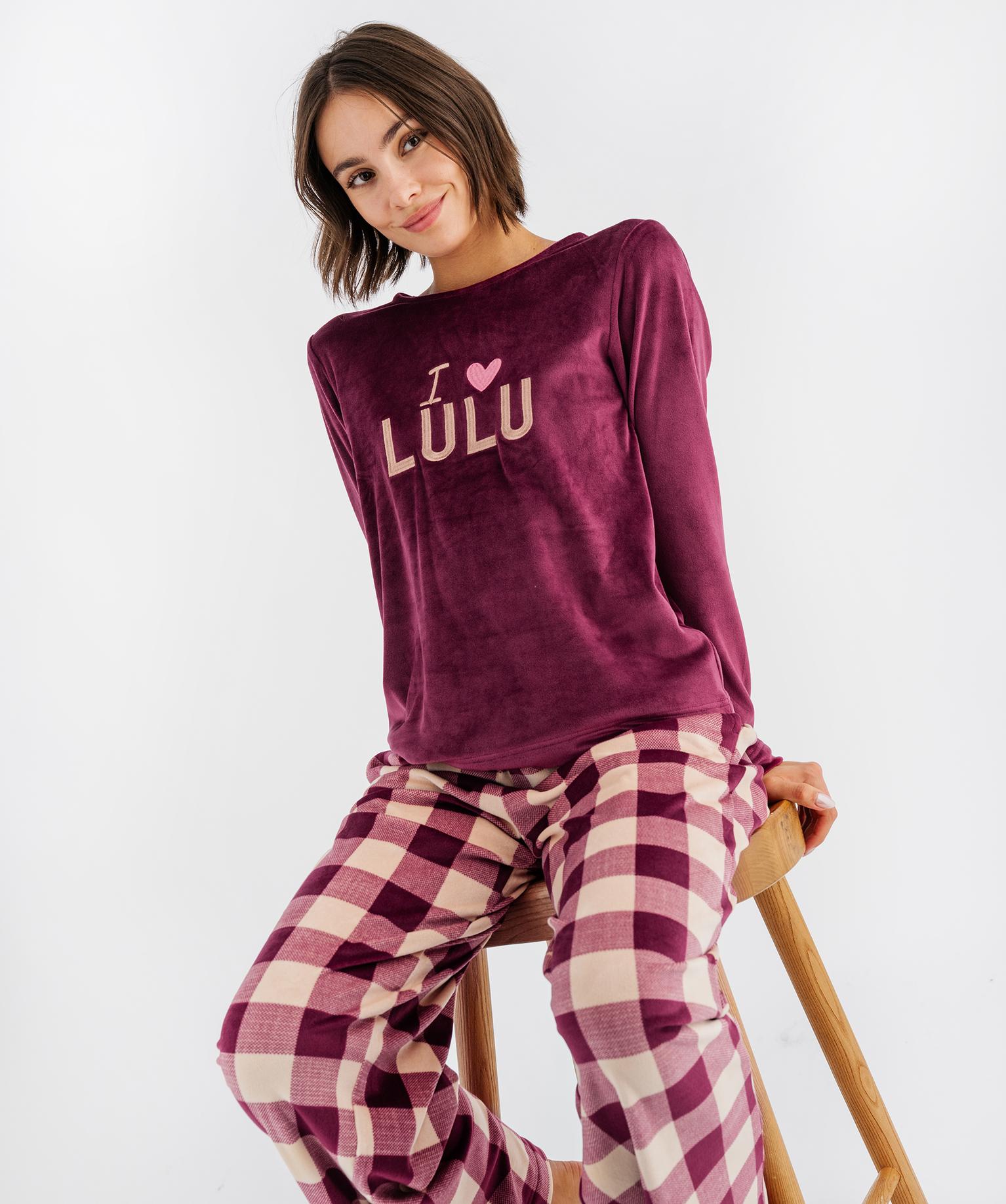 Pyjama en velours femme - LuluCastagnette - 34/XS - rouge chine - LULU CASTAGNETTE G4G D