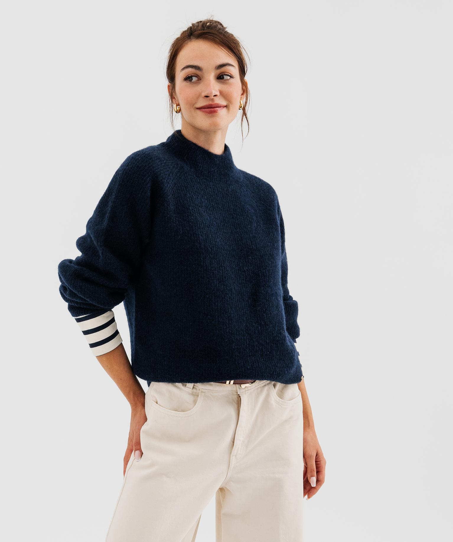 Pull col montant femme - LuluCastagnette - LULUCASTAGNETTE Pull col montant femme - LuluCastagnette - LULUCASTAGNETTE
