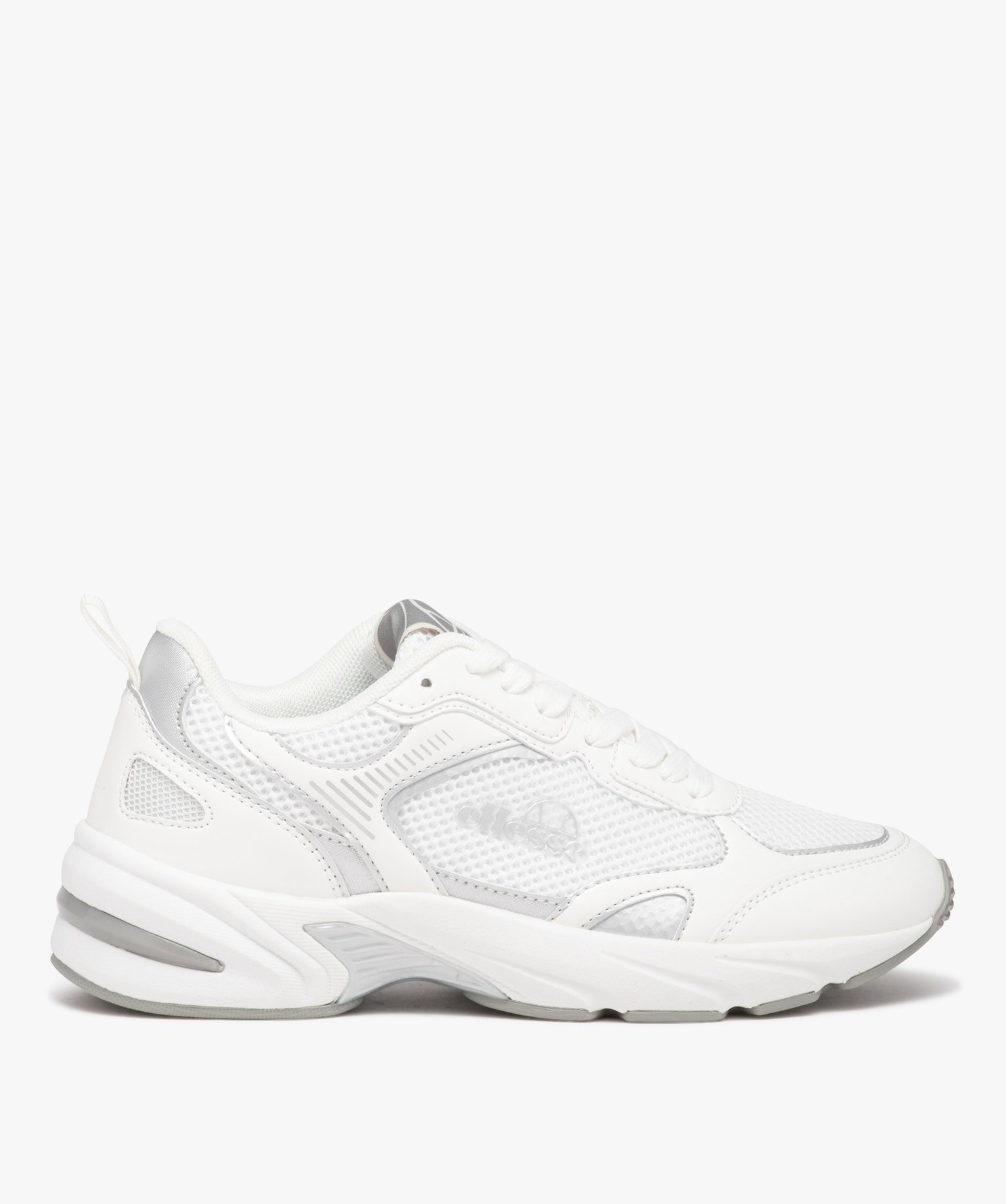 Baskets femme bicolores en mesh style running - Ellesse - 37 - blanc - ELLESSE