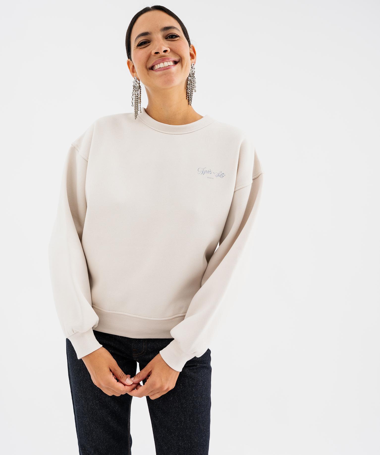 Sweat de Noël femme - 42-44/L - blanc standard - GEMO