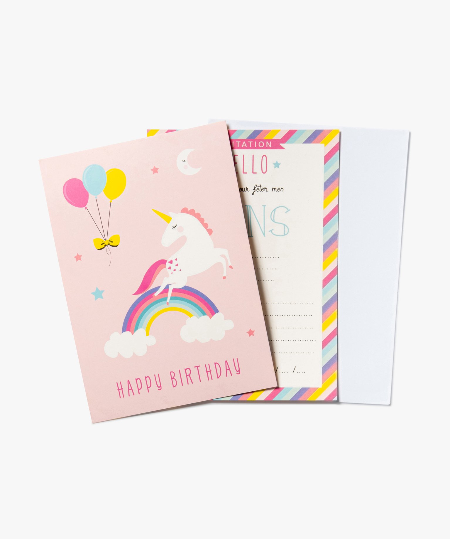 Cartes D Invitation Anniversaire Motif Licorne Gemo