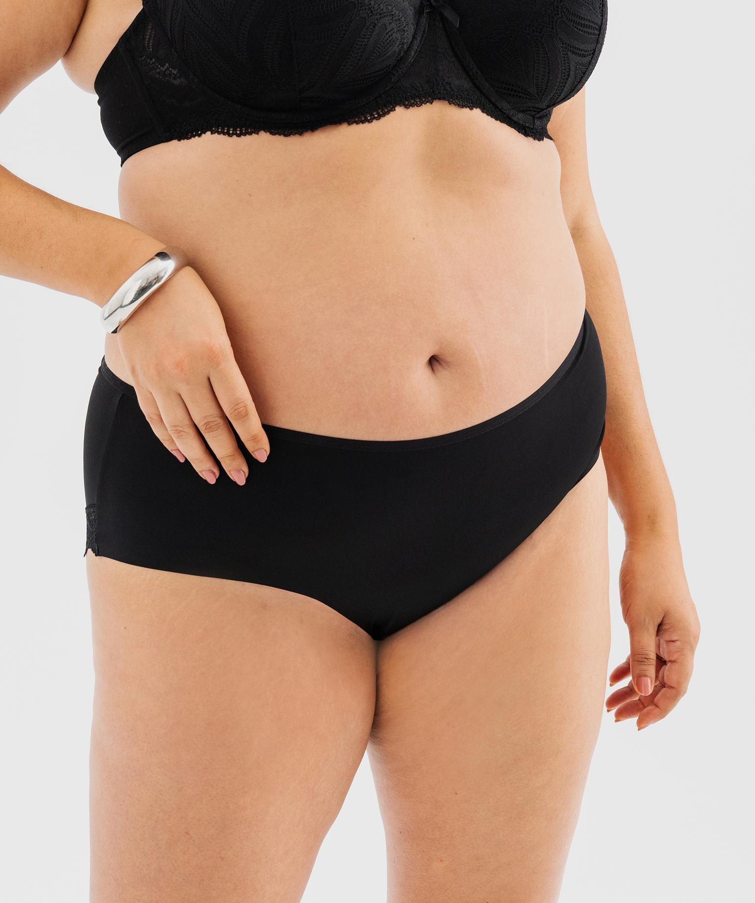 Shorty en microfibre et dentelle femme grande taille (lot de 2) - GEMO