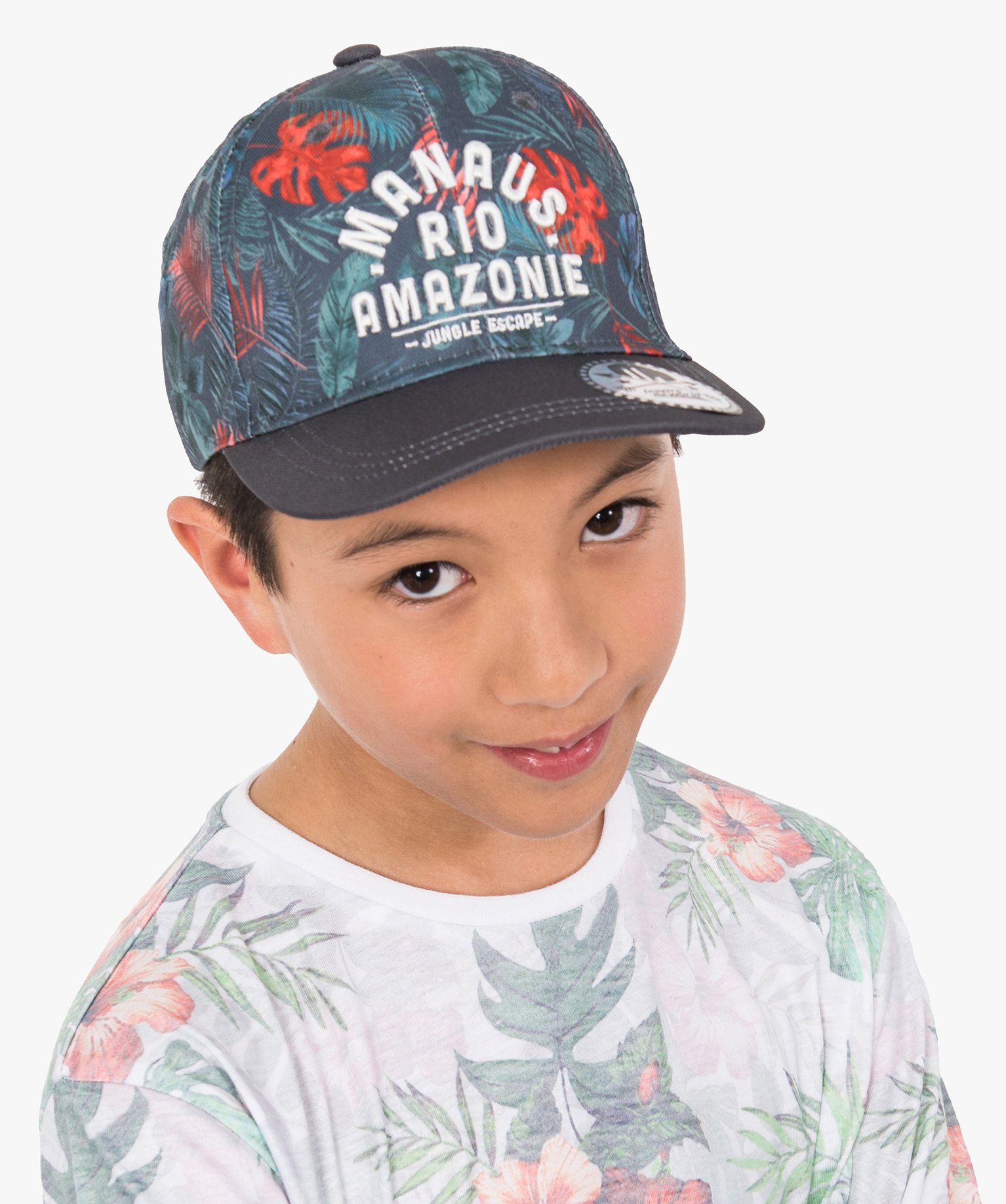 Casquette base-ball imprimé jungle