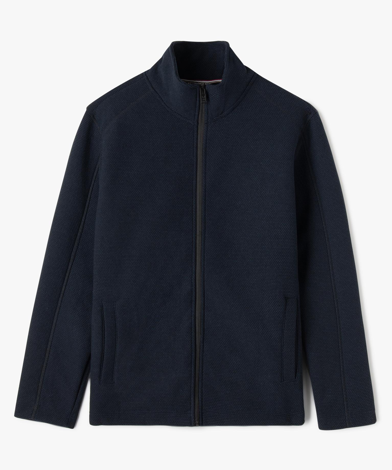 Sweat zippé à col montant intérieur polaire homme - KENSINGTON