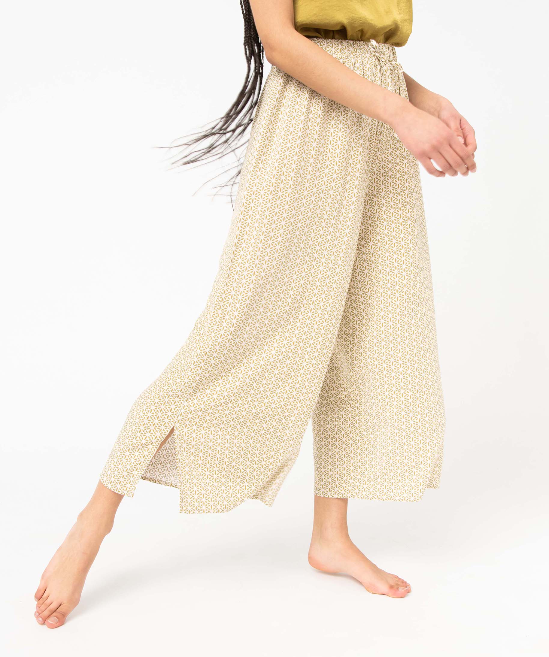 Pantalon de pyjama fluide imprimé femme - XL - imprime - GEMO