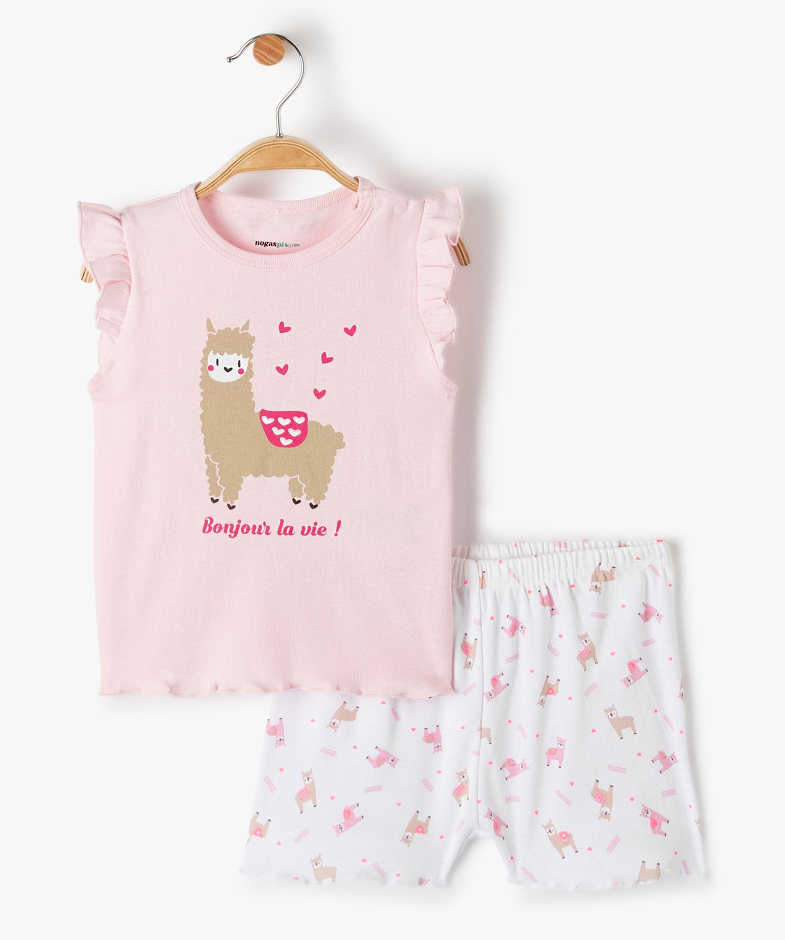 Pyjama bébé fille 2 pièces imprimé - No gaspi