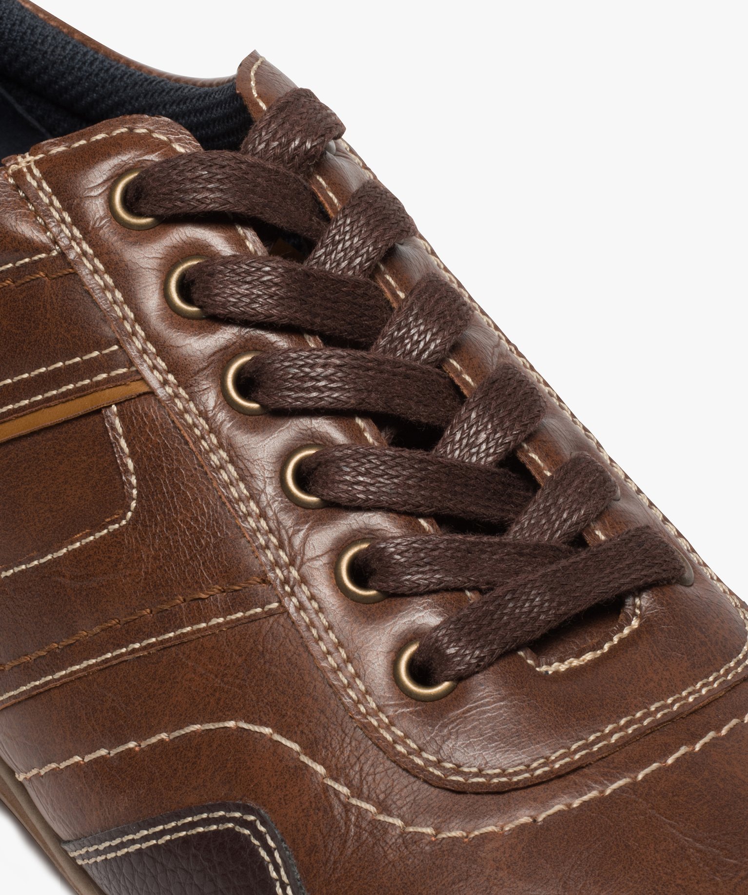 Baskets homme style basket de ville à surpiqûres | GEMO