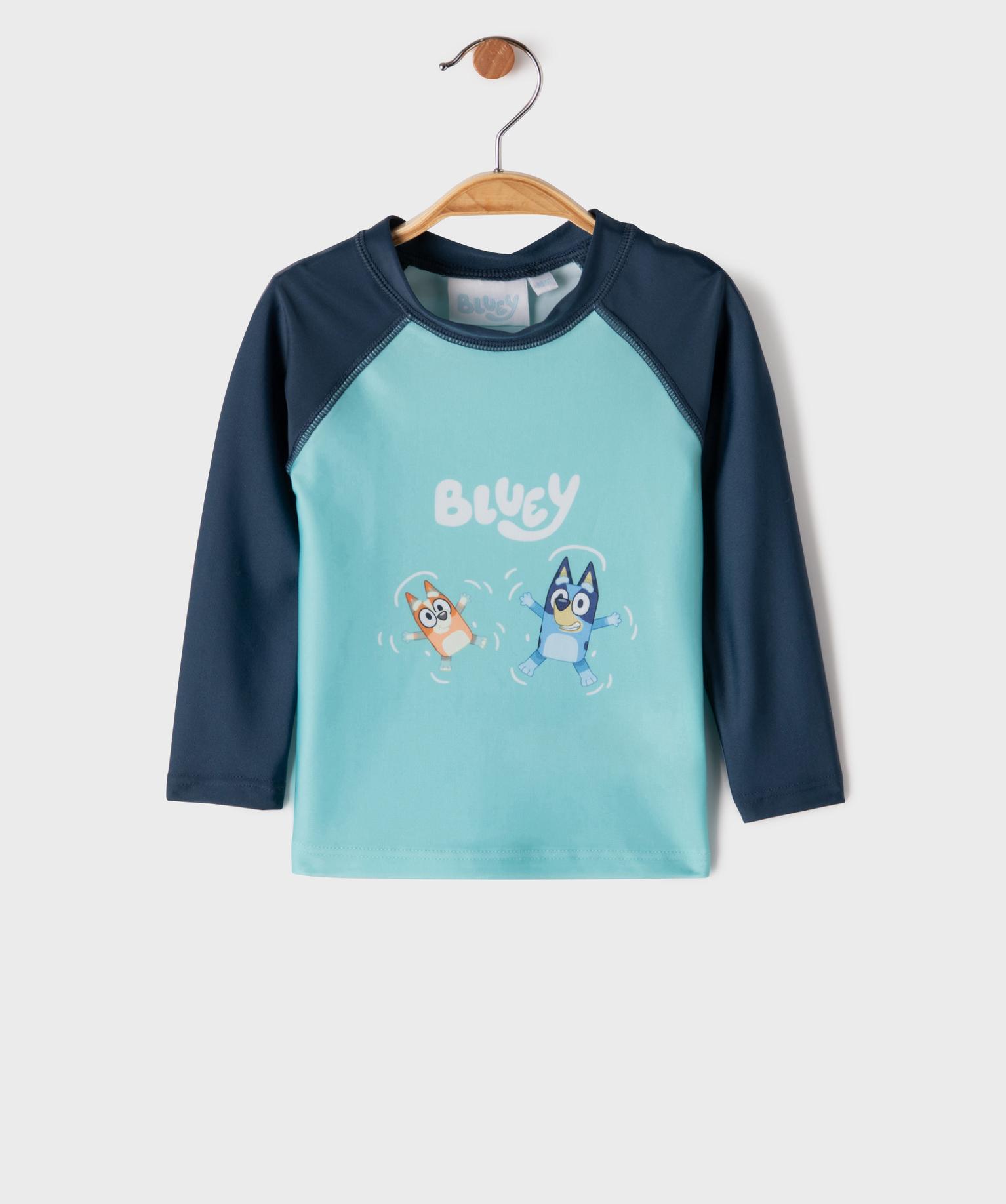 Tee-shirt de plage anti UV motifs chiens bébé garçon - Bluey - 24M - bleu standard - BLUEY