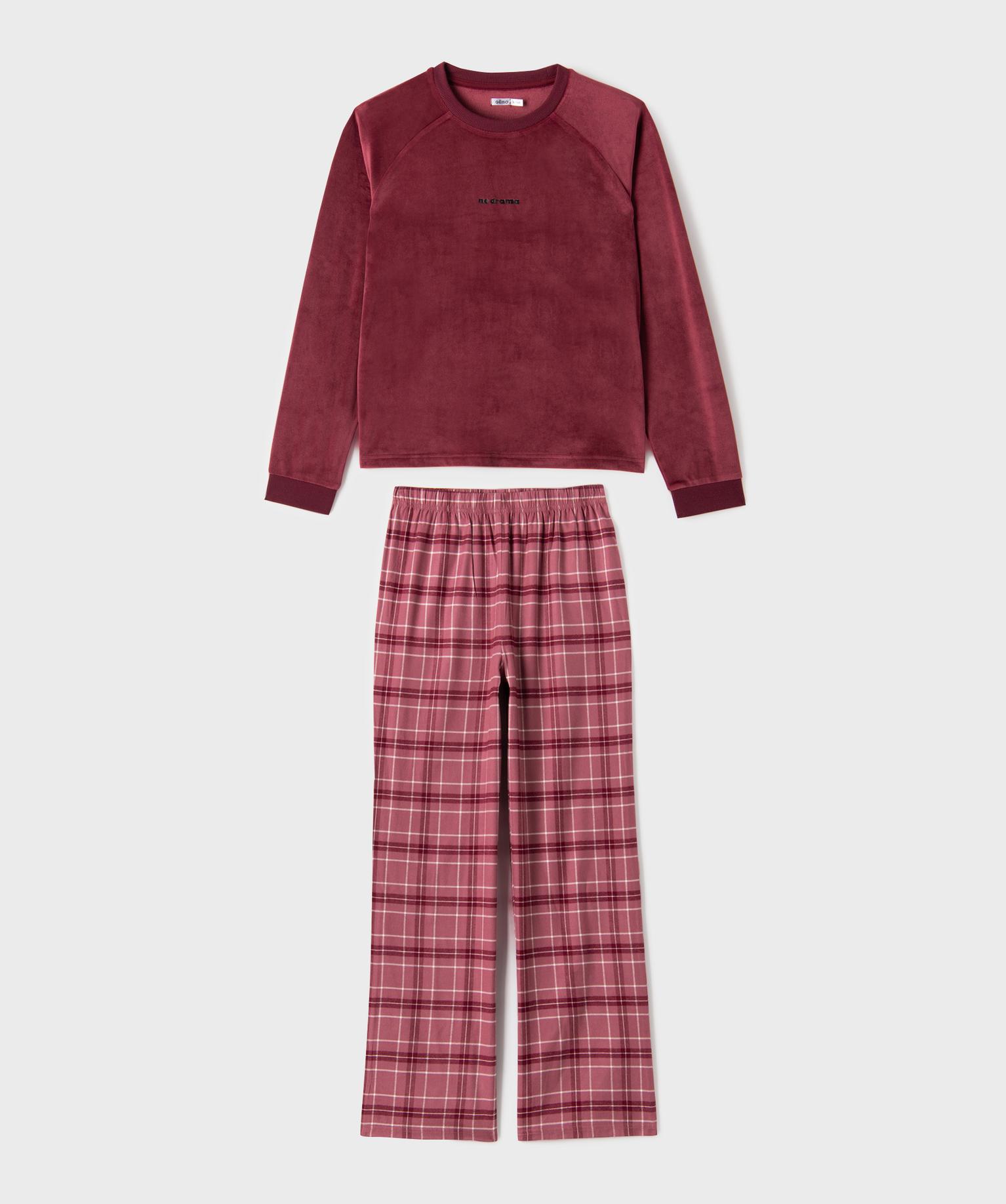 Pyjama esprit homewear fille - 10A - prune - GEMO