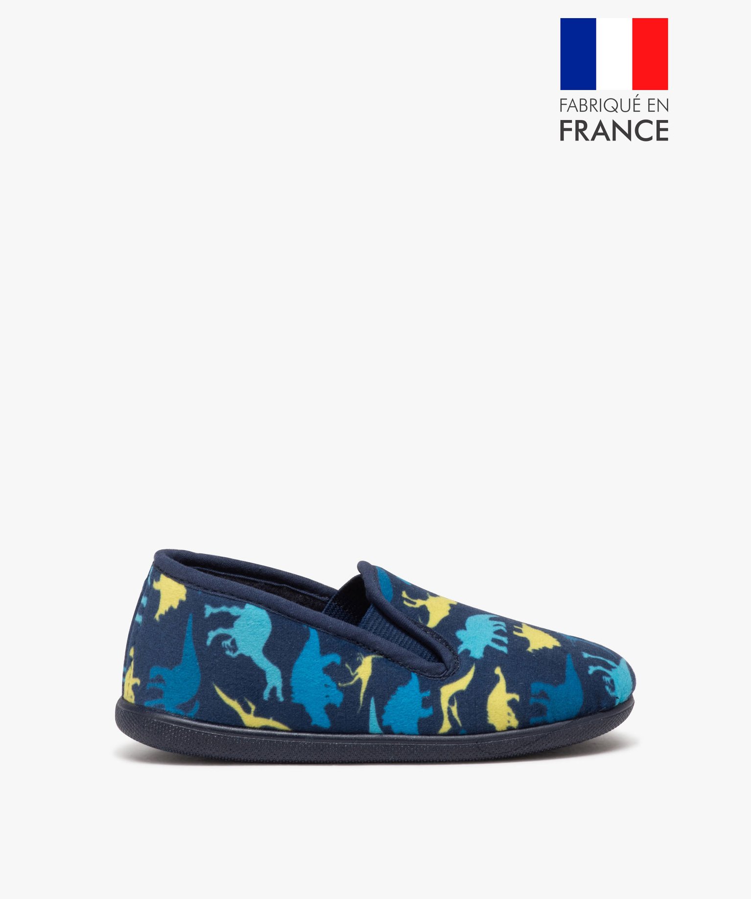 Chaussons garçon pantoufles à imprimé dinosaure - 25 - bleu - GEMO