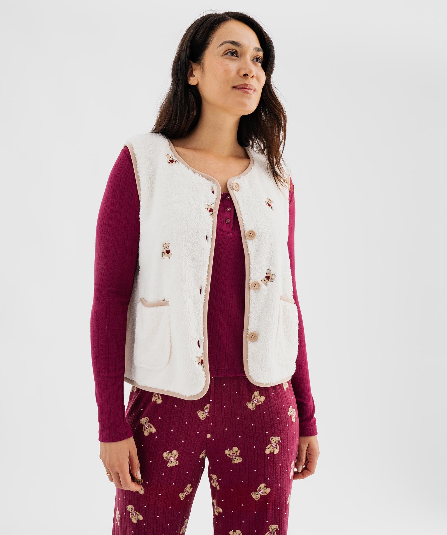 Veste d'intérieur sans manches femme - LuluCastagnette - LULUCASTAGNETTE Veste d'intérieur sans manches femme - LuluCastagnette - LULUCASTAGNETTE
