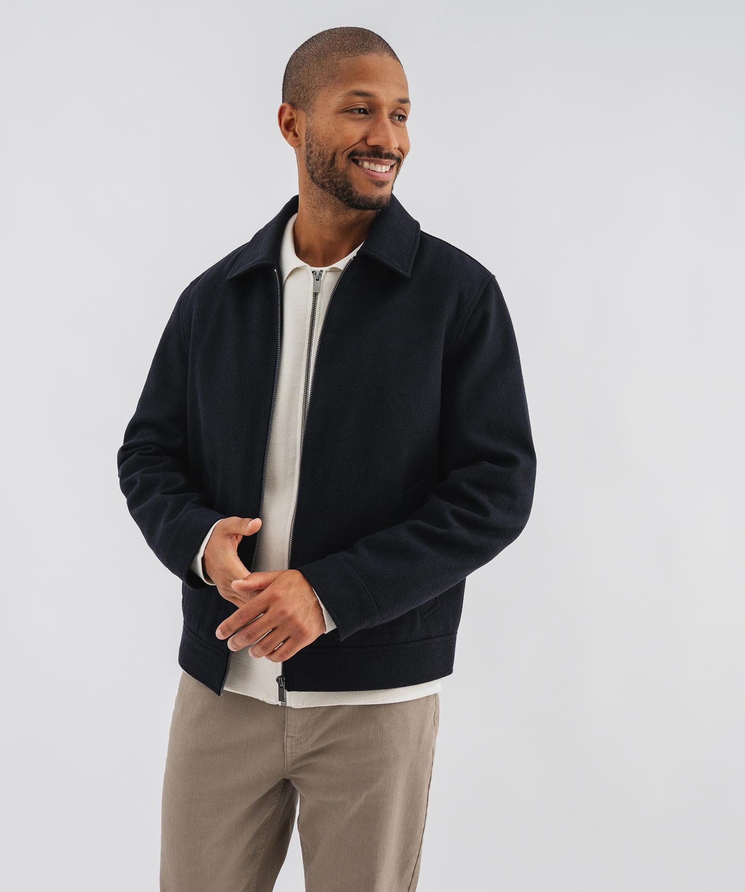 Gilet zippé à col polo homme - 42-44/L - gris clair - GEMO