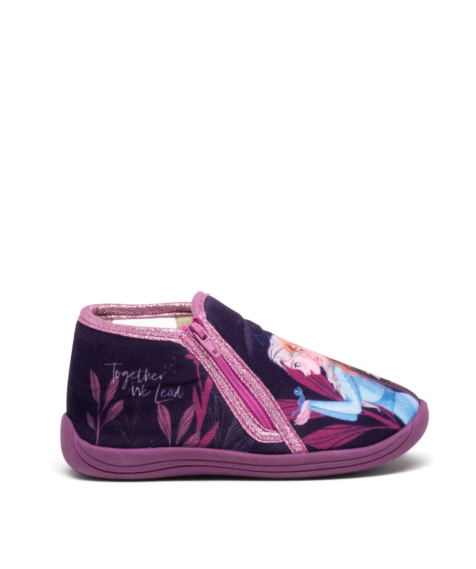 Chaussons fille bottillons à zip La Reine des Neiges - Disney - 29 - violet - REINE DES NEIGE