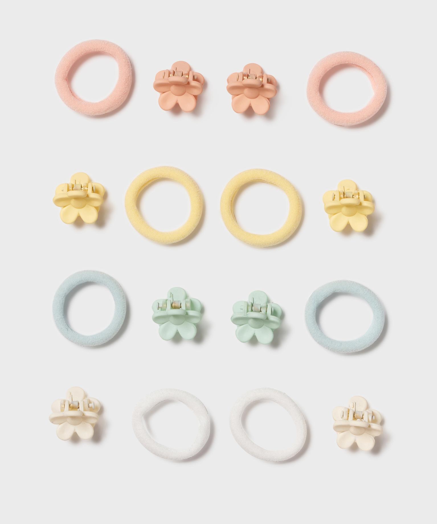 Accessoires à cheveux fille assortis (lot de 16) - TU - jaune - GEMO