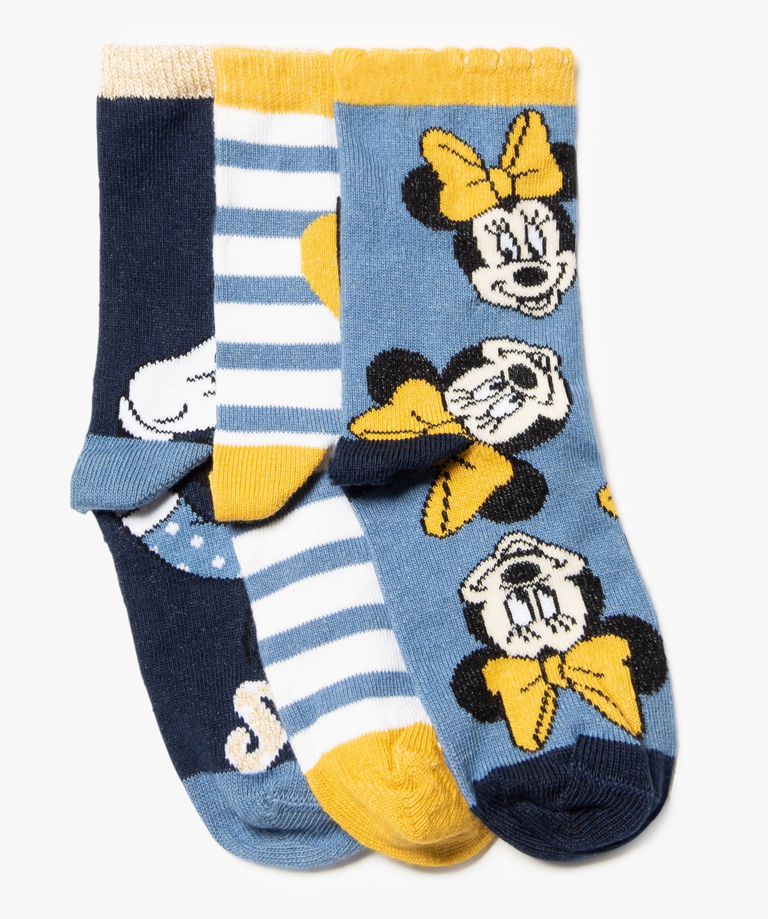 Chaussettes fille à motifs Minnie Mousse (lot de 3) - Disney