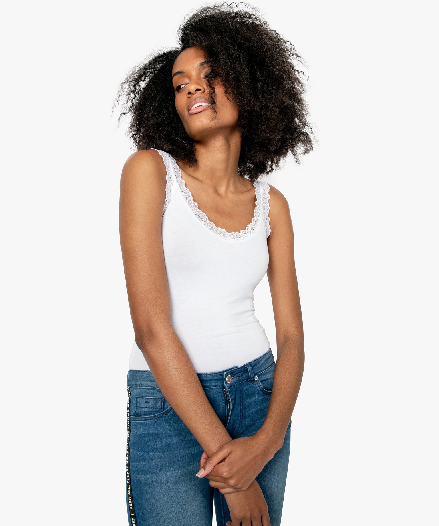 Débardeur Dentelle Texturée Superdry Pour Femme - Taille Conseillée Au-dessus