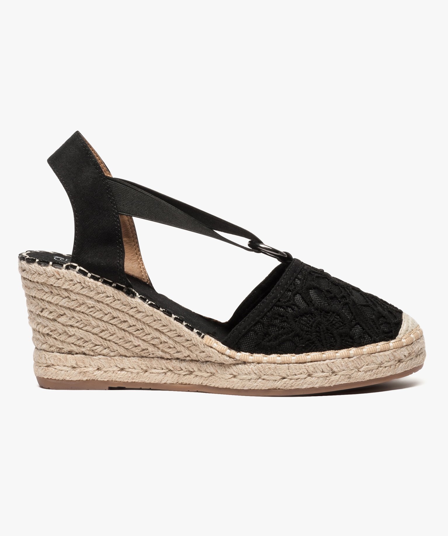 Espadrilles a talon compense