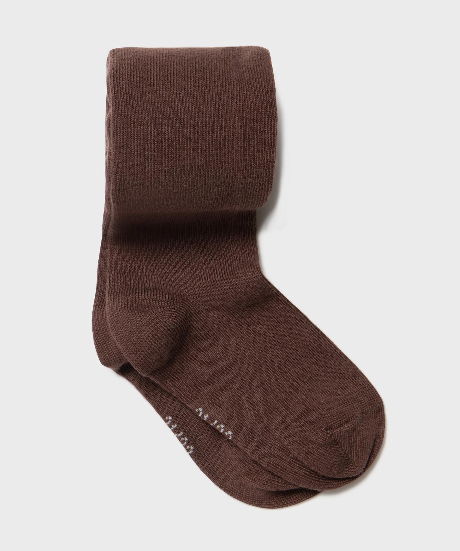 Collant uni bébé fille - 24/26 - marron fonce - GEMO