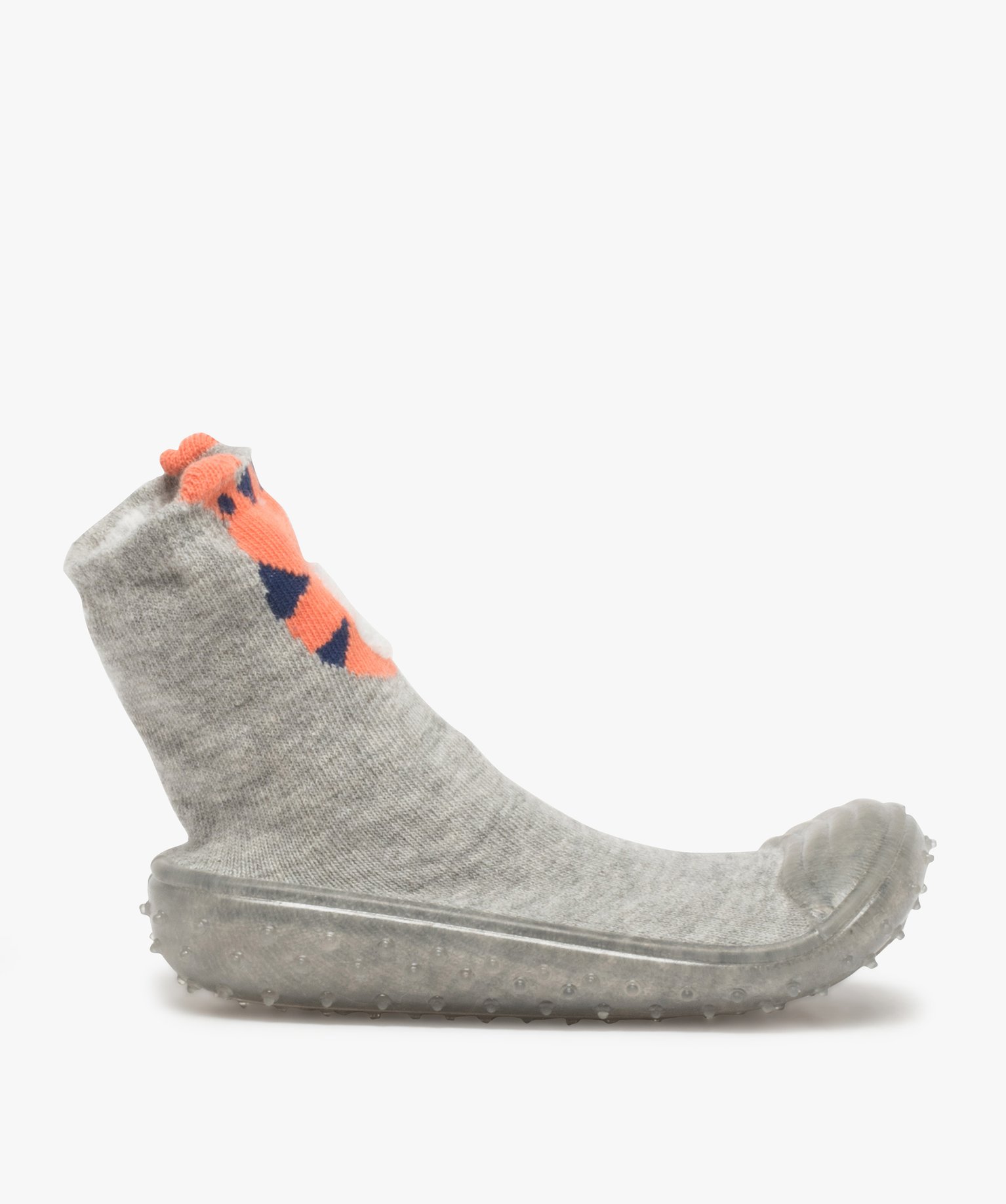 Chaussons Garcon Avec Tige Chaussette A Motif Tigre Gemo