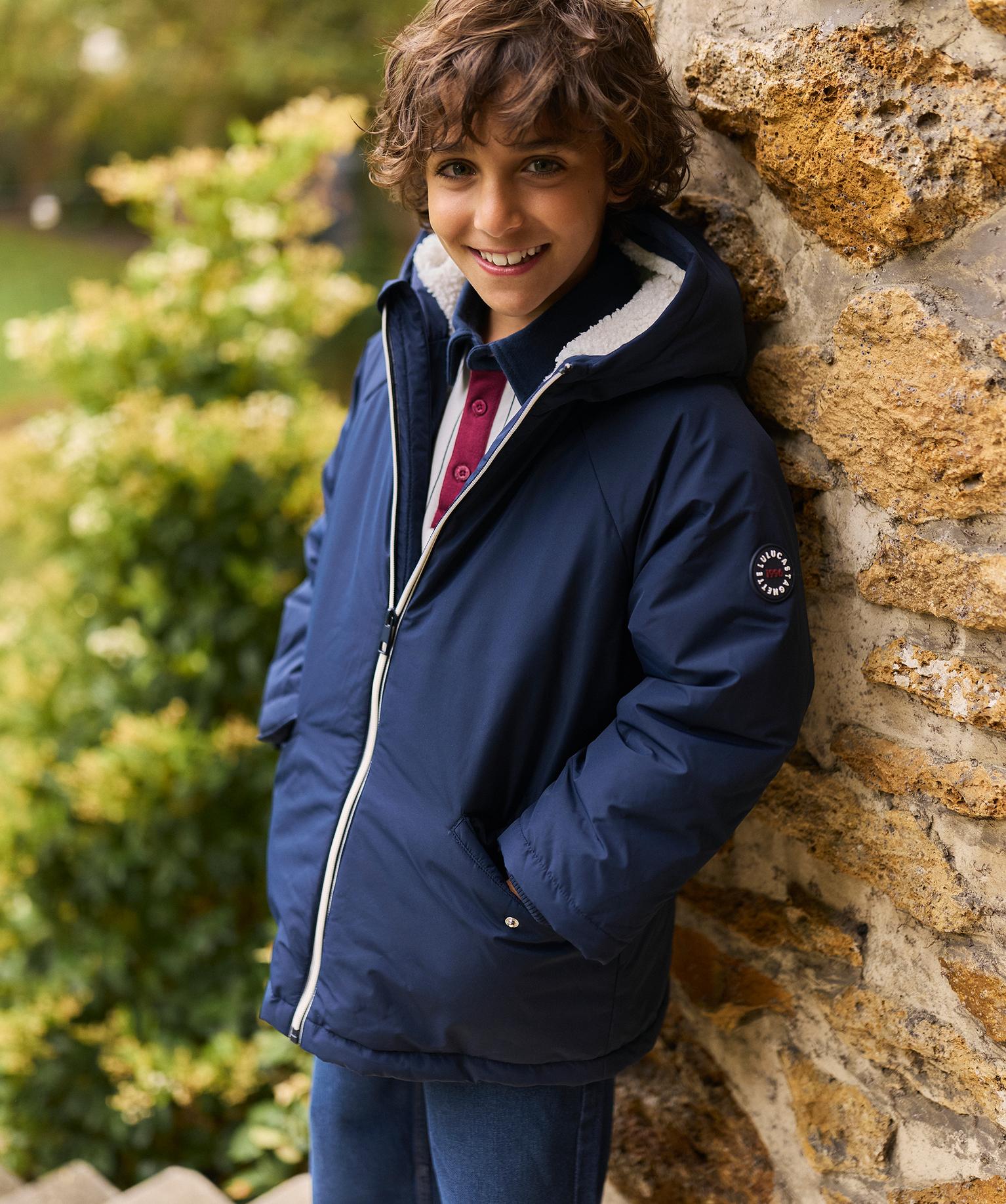 Blouson à capuche avec doublure chaude garçon - LuluCastagnette - LULUCASTAGNETTE Blouson à capuche avec doublure chaude garçon - LuluCastagnette - LULUCASTAGNETTE