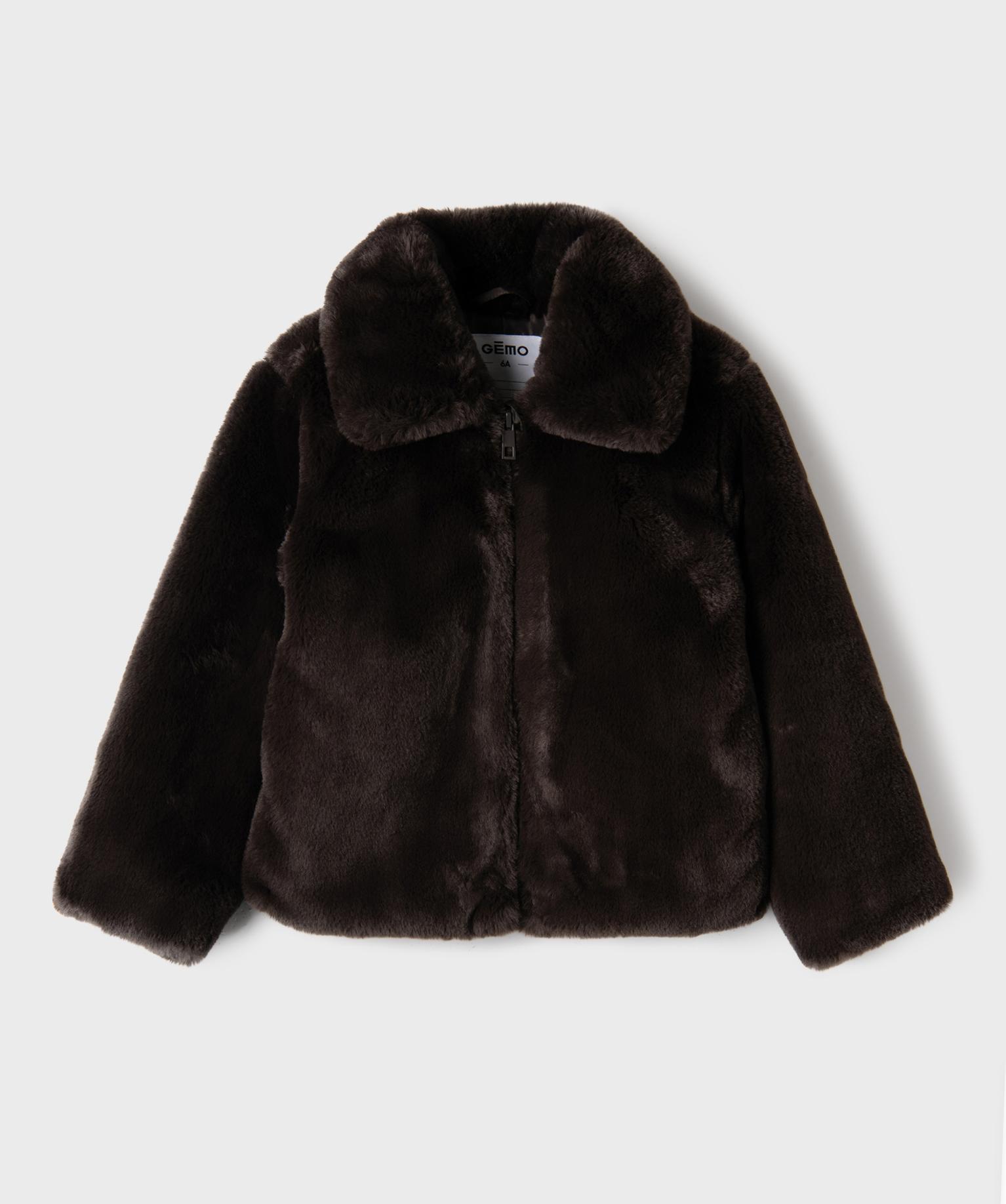 Veste fourrure imitation fille - GEMO Veste fourrure imitation fille - GEMO