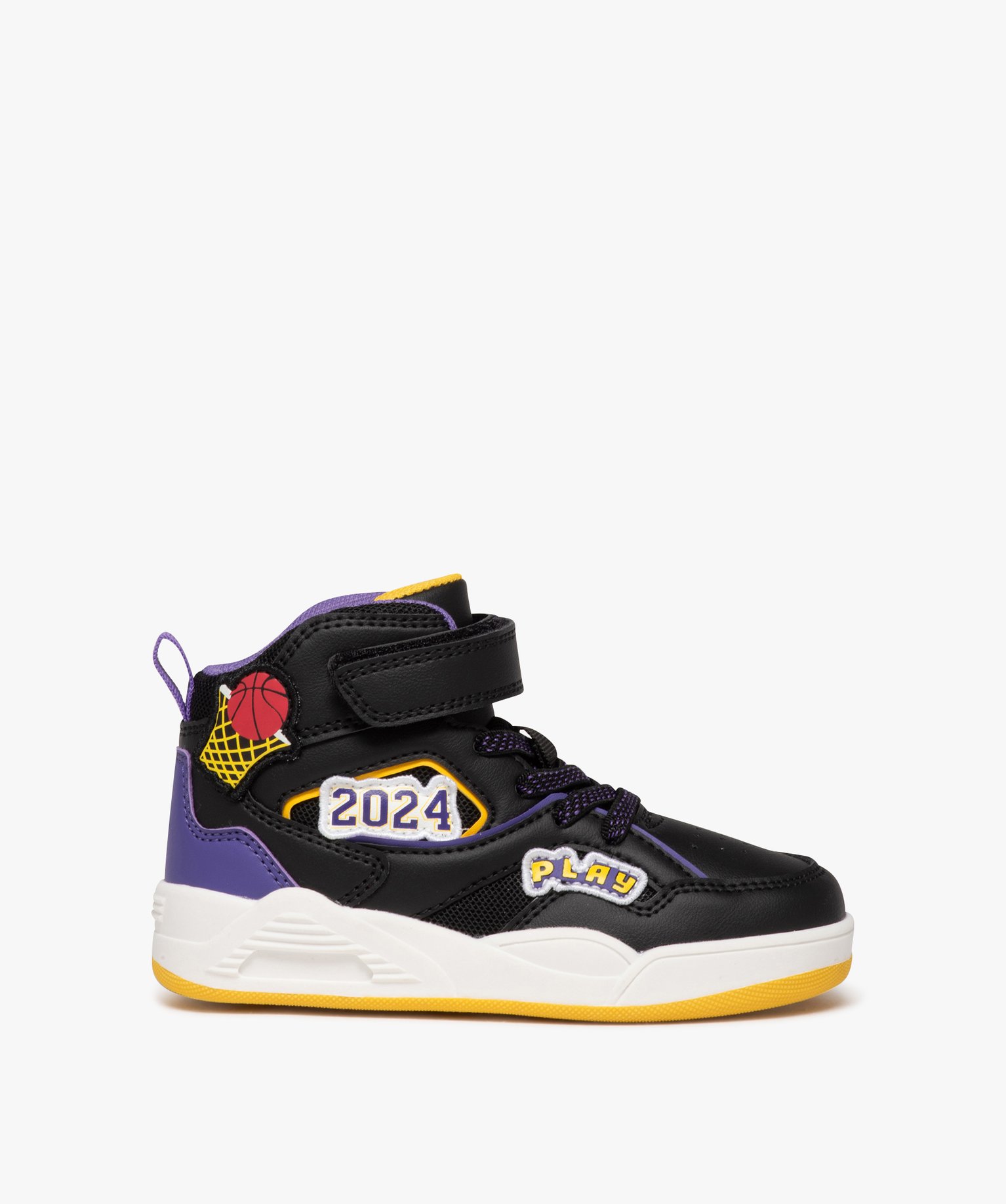 Baskets garçon mid-cut à scratch style dunk - 27 - noir - GEMO