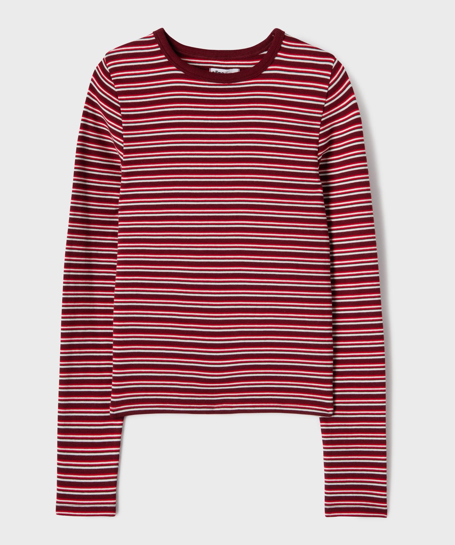 Tee-shirt manches courtes rayé en jersey extensible fille - GEMO Tee-shirt manches courtes rayé en jersey extensible fille - GEMO
