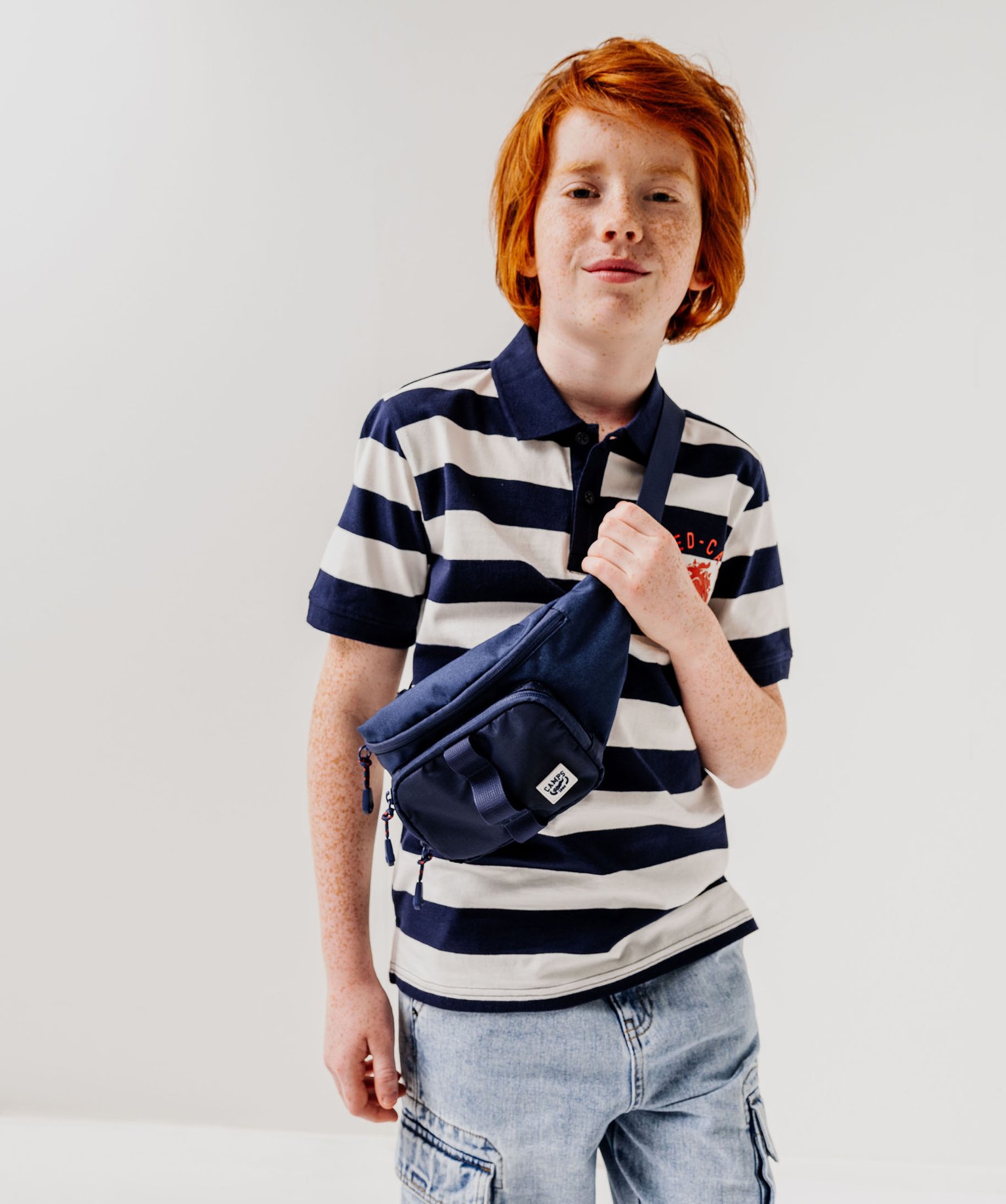 Sac banane en toile garçon - Camps United - TU - bleu standard - CAMPS UNITED DTR