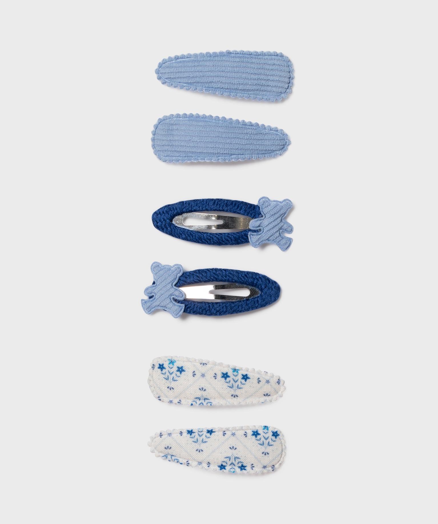 Pinces pour les cheveux fille à clipper (lot de 6) - LuluCastagnette - TU - bleu - LULU CASTAGNETT