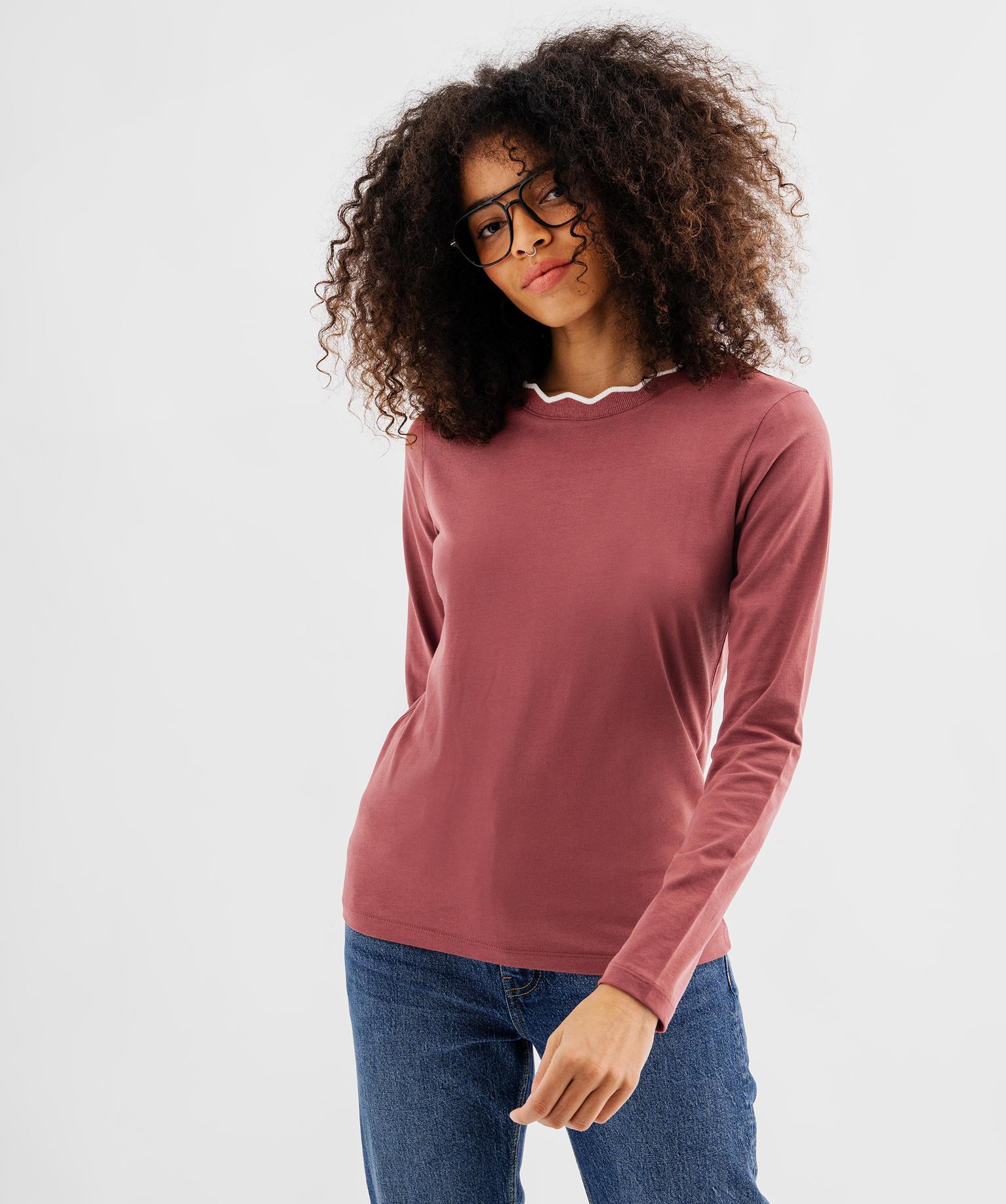 Tee-shirt col rond uni femme - GEMO