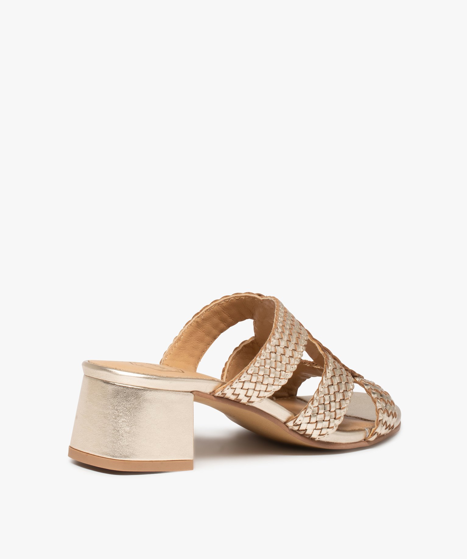 Mules femme cuir tressé on sale