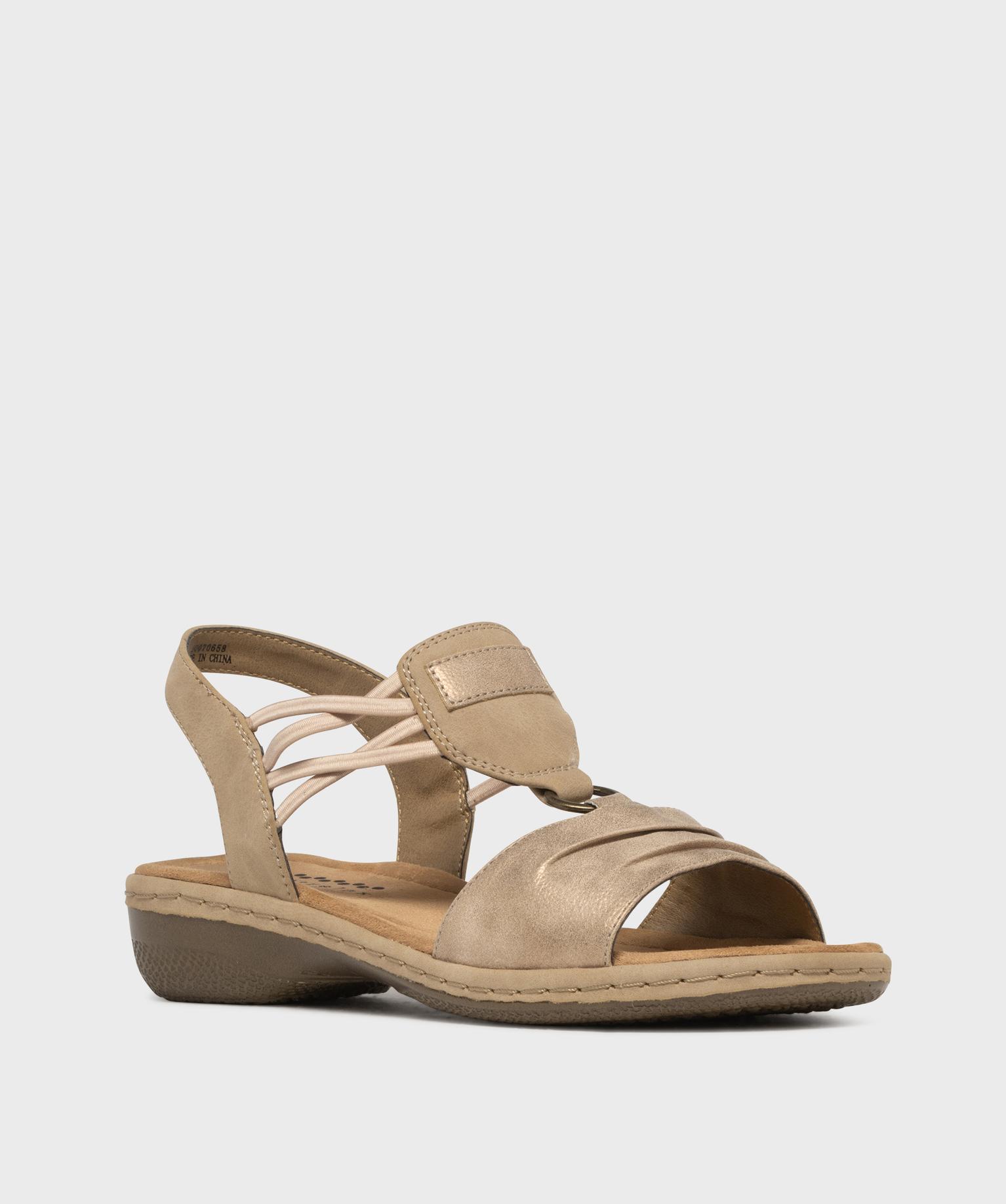 Sandales confort dessus métallisé femme - Softrelax - 41 - SOFTRELAX