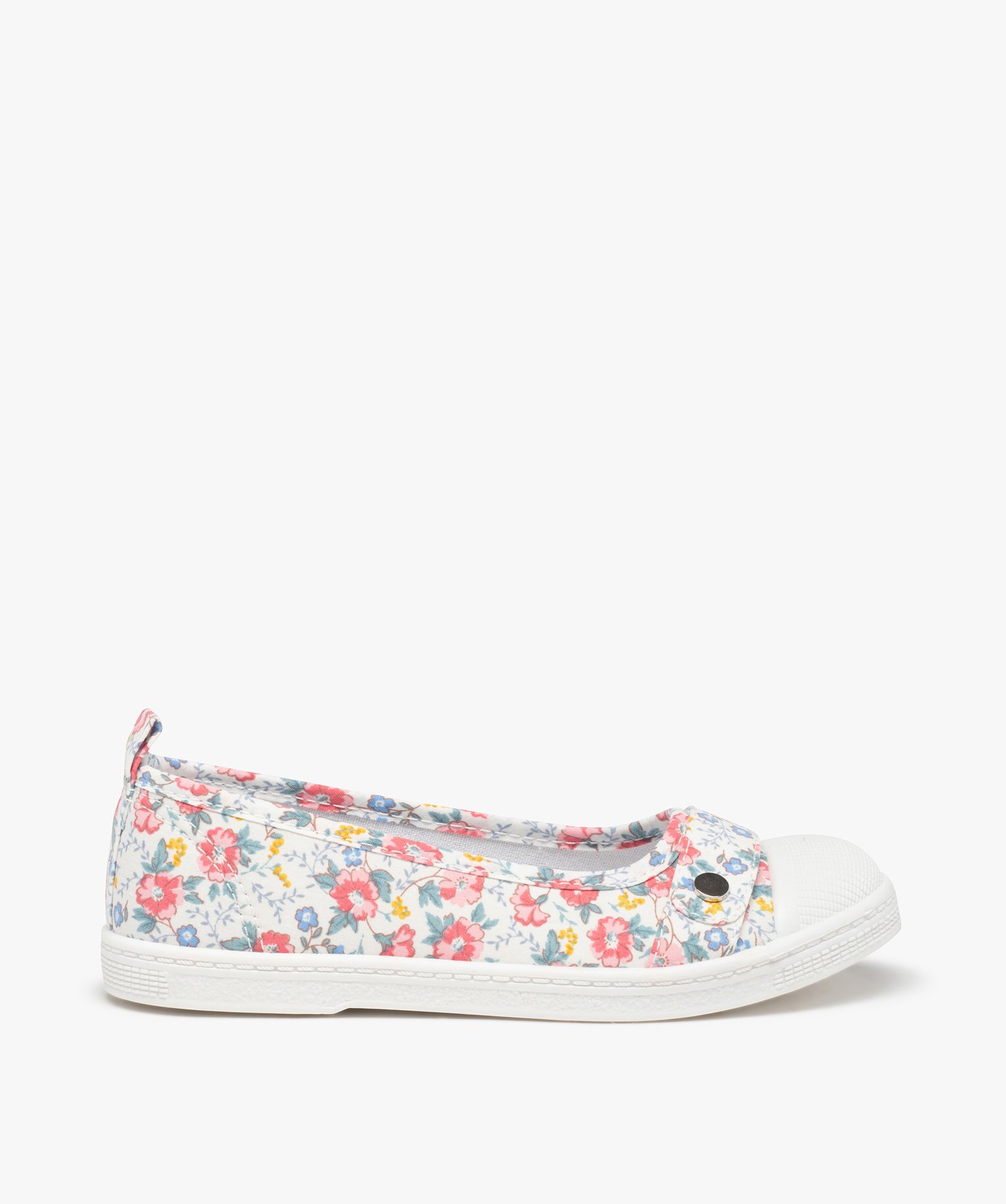 Ballerines fille en toile avec bout renforcé - 35 - rose - GEMO