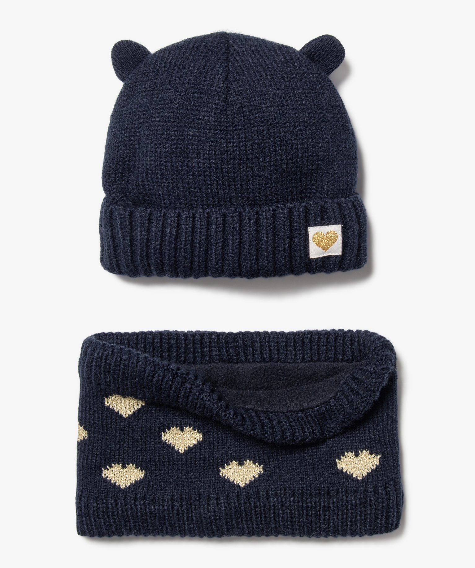 Ensemble accessoires hiver bébé fille - 3/6M - bleu fonce - GEMO