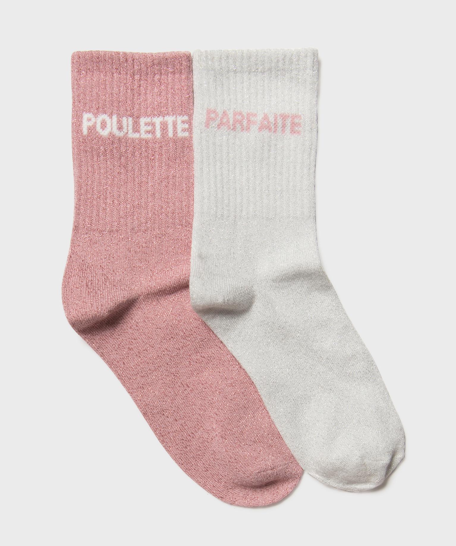 Chaussettes montantes à message fille - GEMO Chaussettes montantes à message fille - GEMO