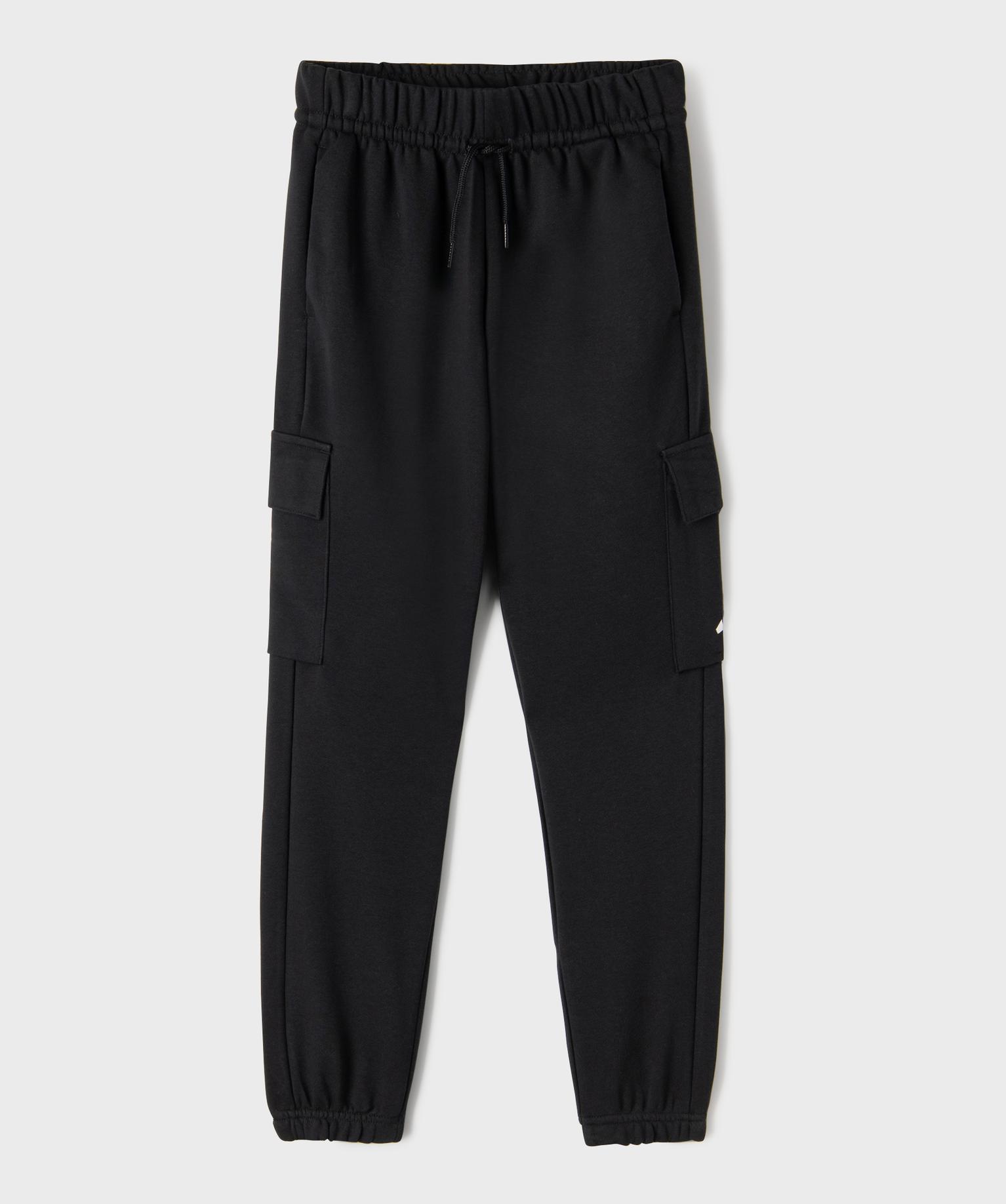 Pantalon de jogging avec poches à rabat garçon - Adidas - 10A - noir standard - ADIDAS