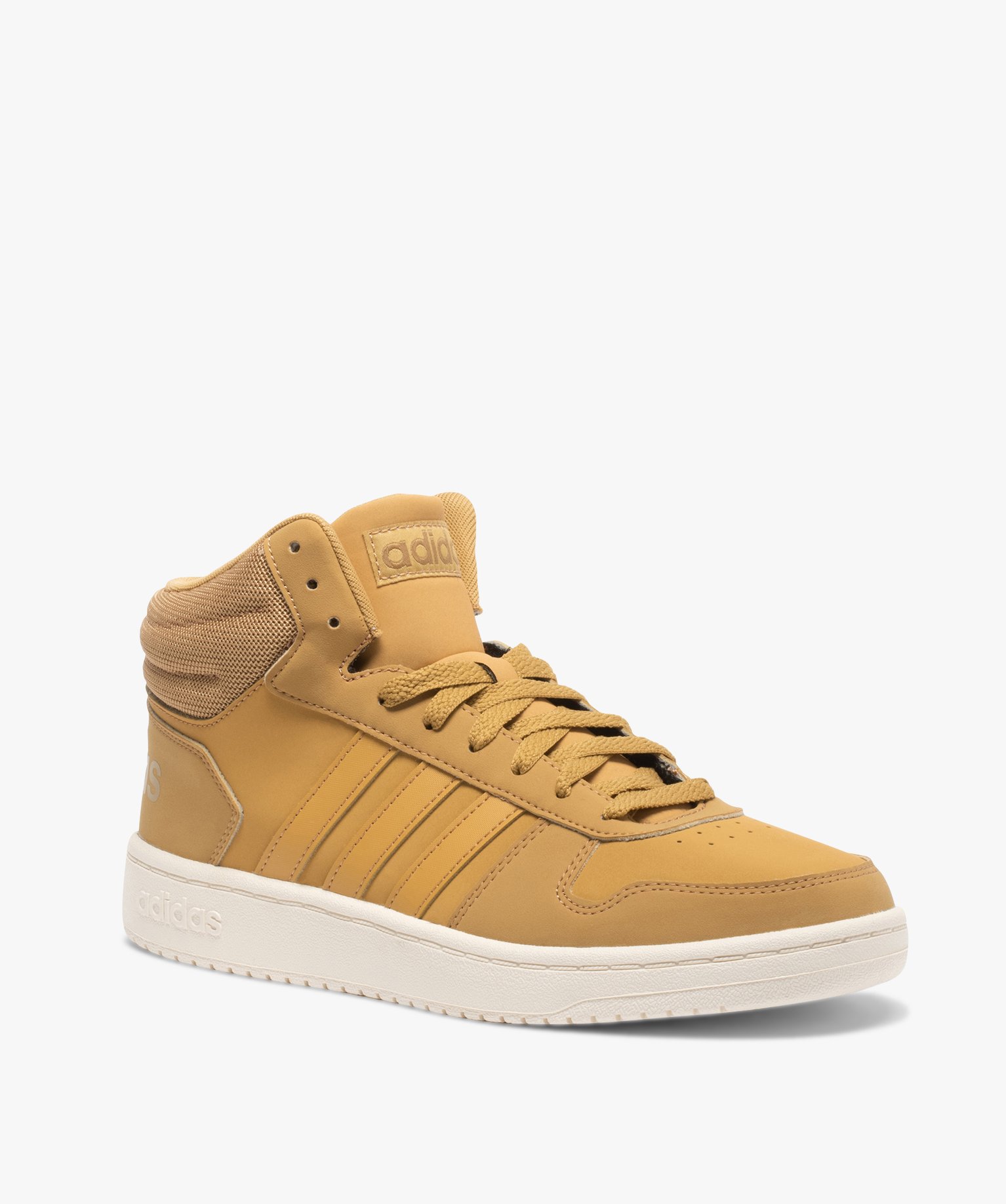 Baskets homme semi-montantes â Adidas Hoops 2.0 Mid camel | GEMO