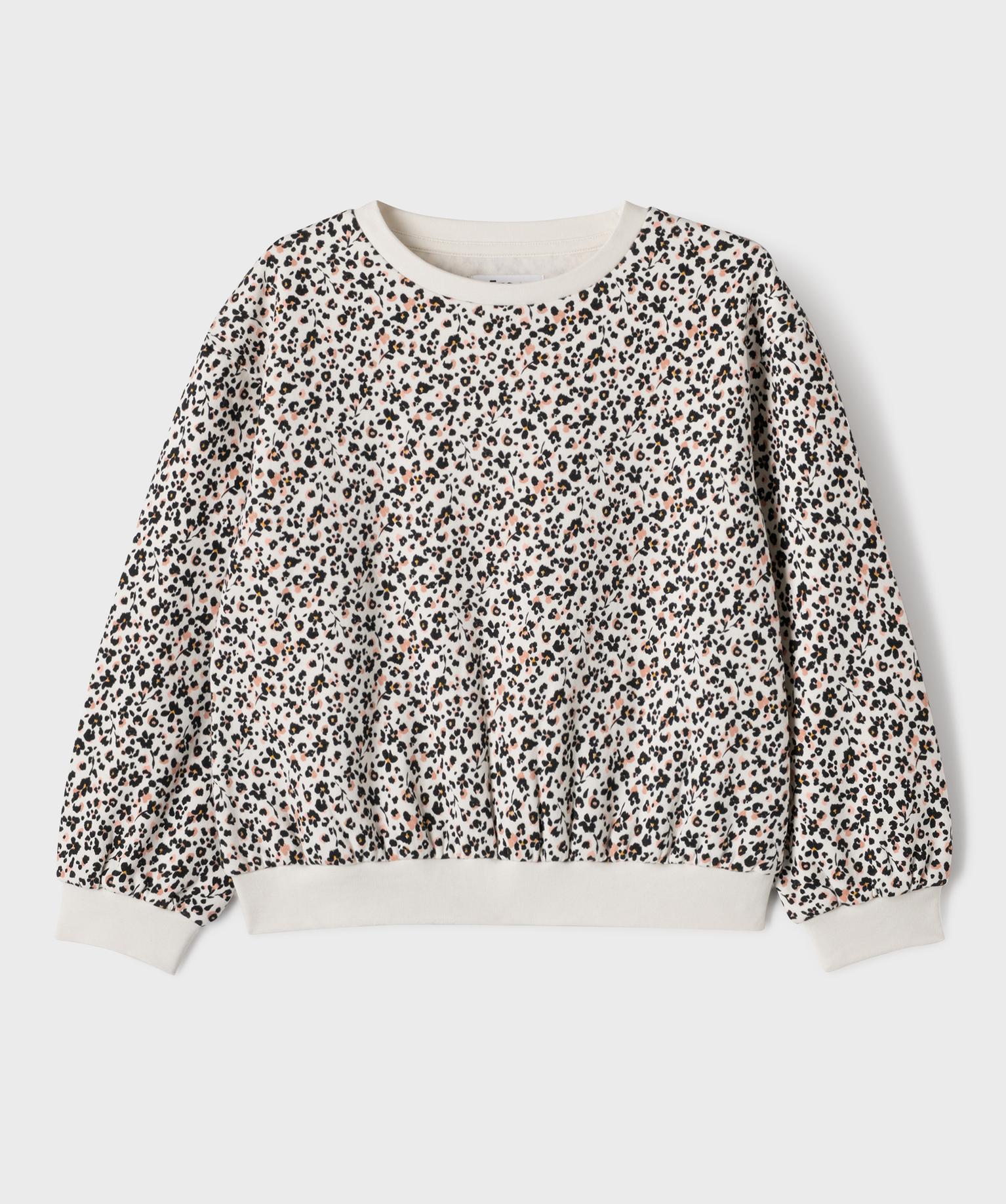 Sweat ample imprimé fille - 8A - marron - GEMO