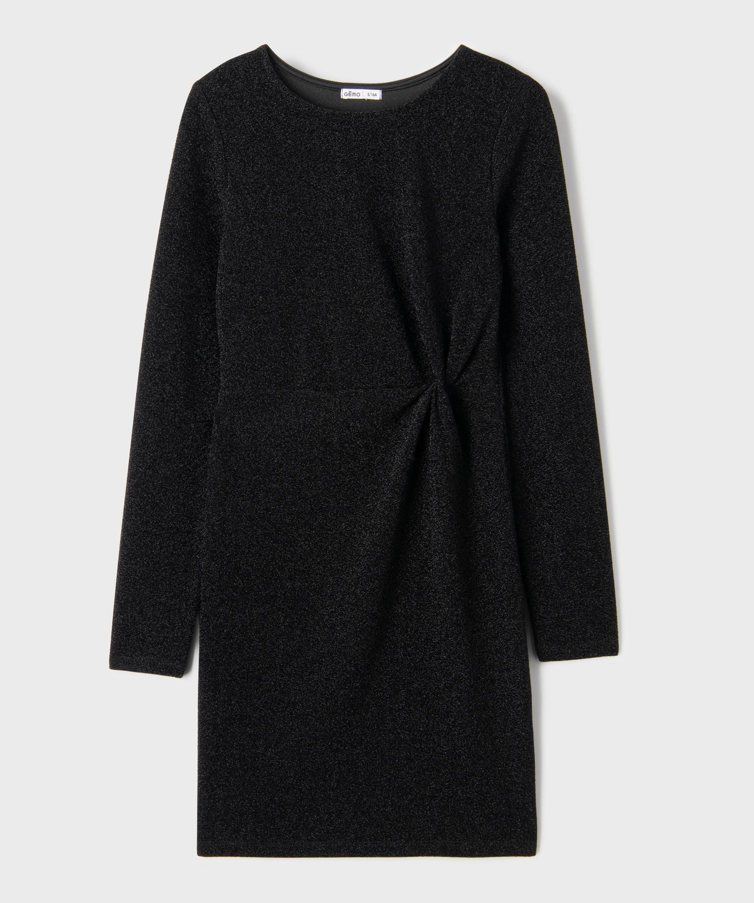 Robe courte scintillante ado fille - 16A/S - noir standard - GEMO