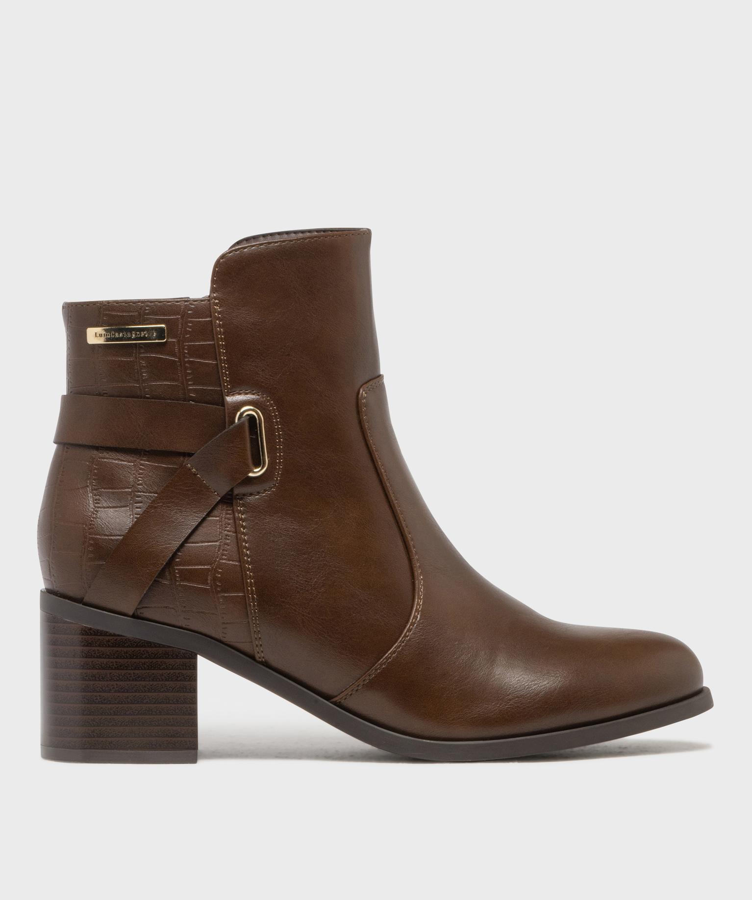 Boots à talon bi-matières femme - LuluCastagnette - LULUCASTAGNETTE Boots à talon bi-matières femme - LuluCastagnette - LULUCASTAGNETTE
