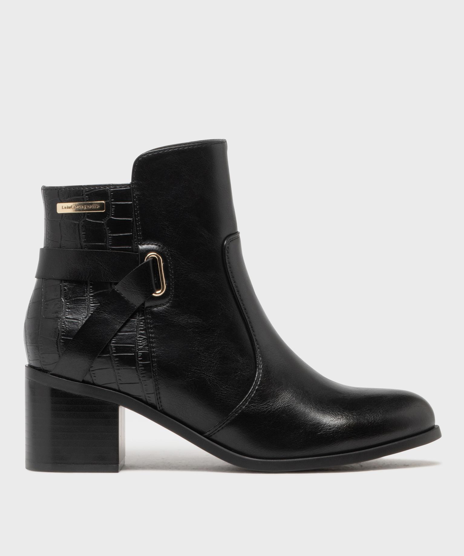 Boots à talon bi-matières femme - LuluCastagnette - LULUCASTAGNETTE Boots à talon bi-matières femme - LuluCastagnette - LULUCASTAGNETTE