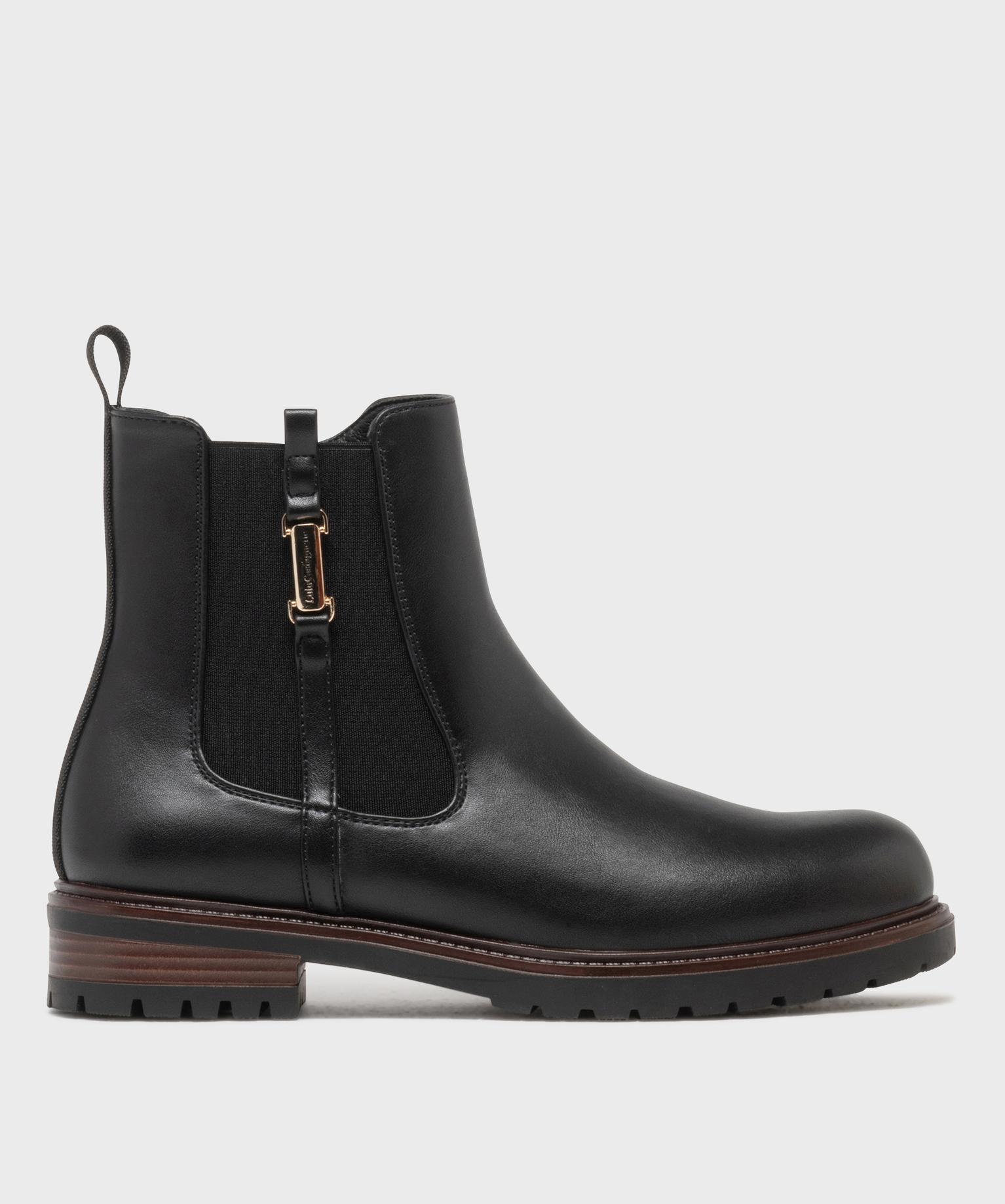 Boots avec élastique latéral et semelle crantée femme - LuluCastagnette - 37 - noir standard - LULUCASTAGNETTE