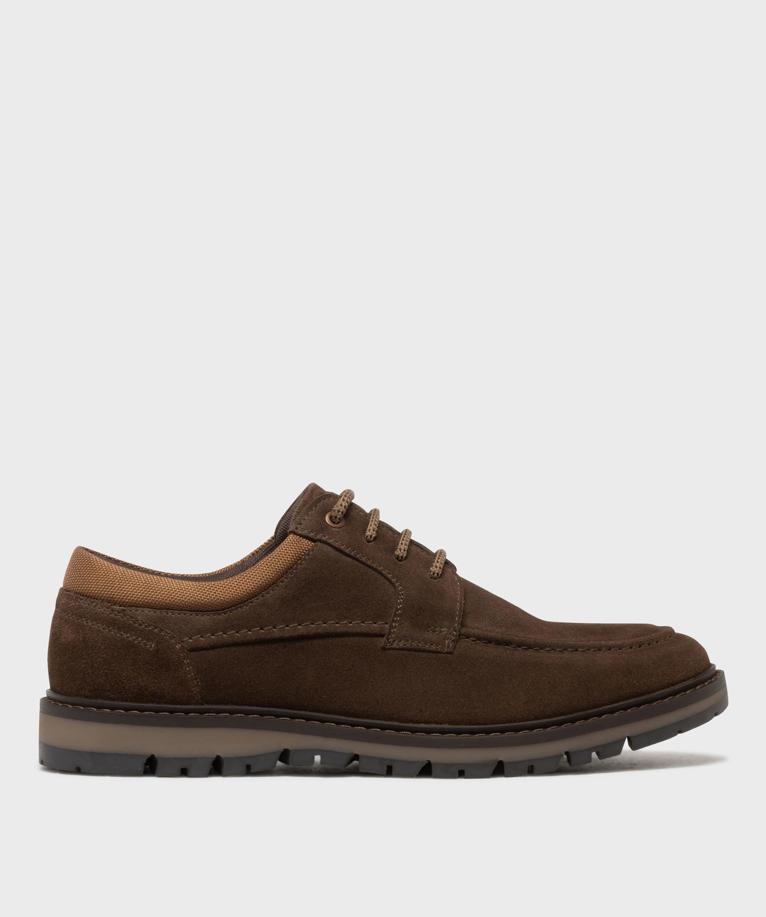 Derbies dessus cuir avec col en textile homme - Tanéo - GEMO Derbies dessus cuir avec col en textile homme - Tanéo - GEMO