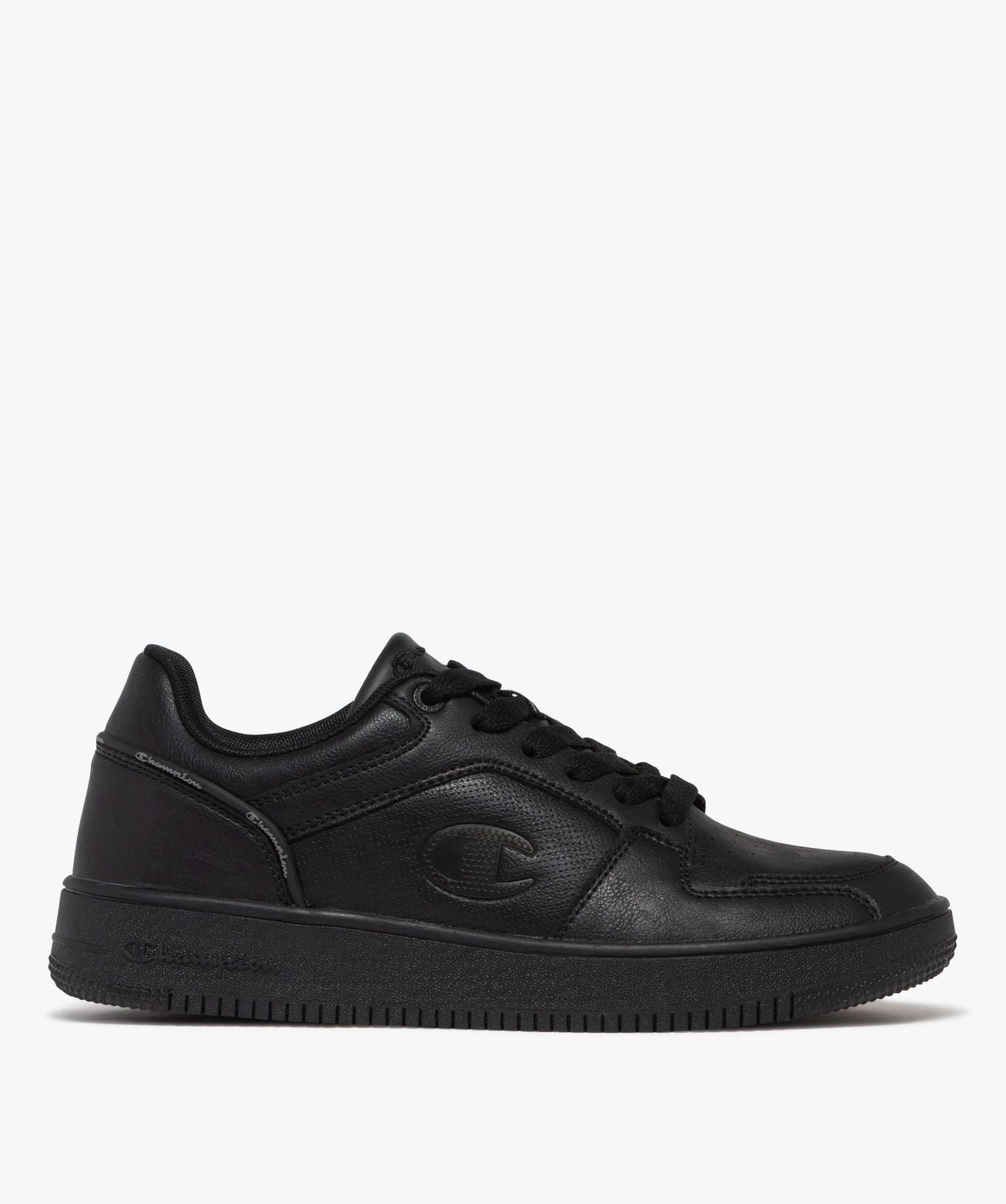 Baskets homme unies à lacets Rebound - Champion USA - 41 - noir - CHAMPION USA