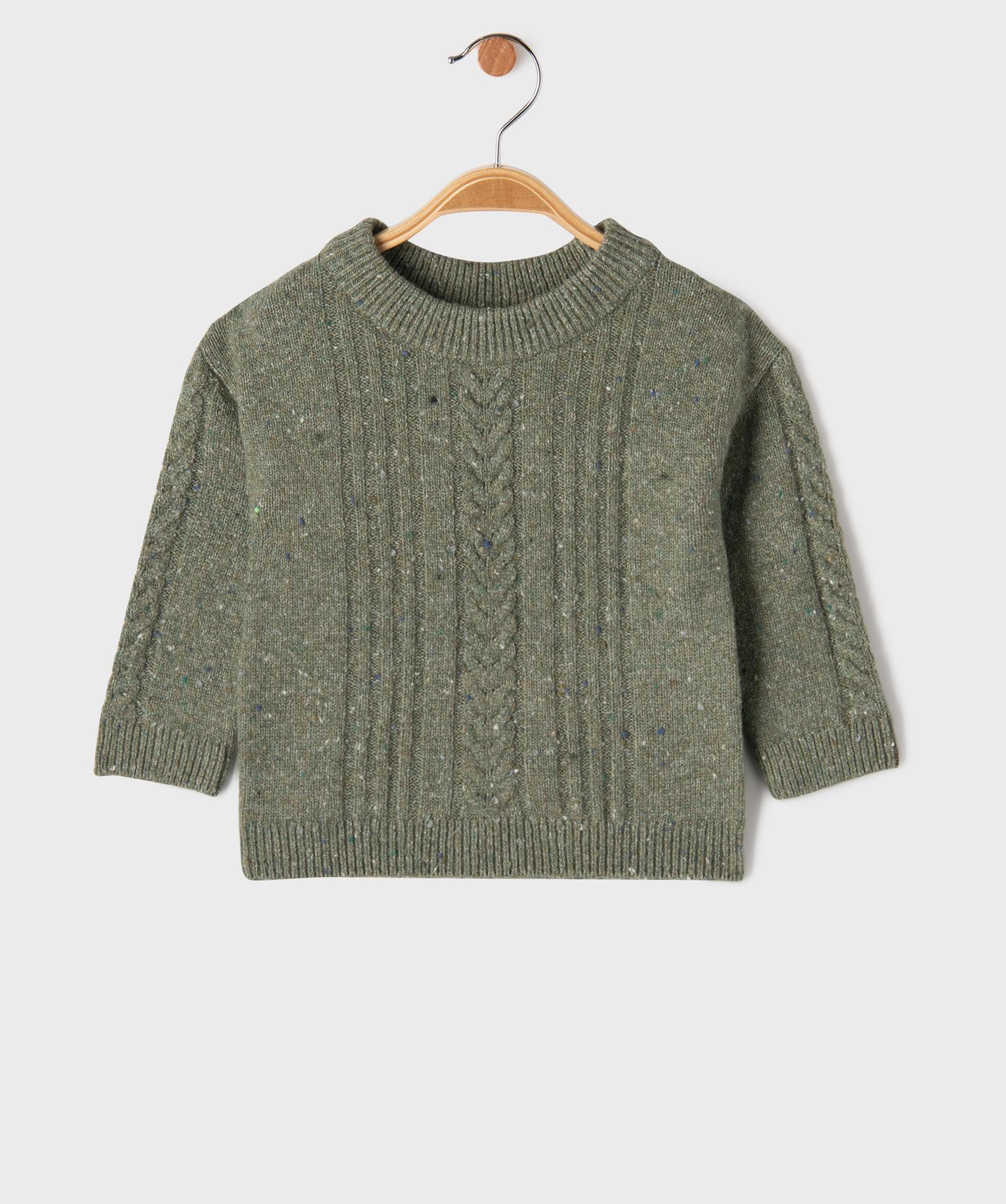Pull torsadé en maille mouchetée bébé garçon - GEMO Pull torsadé en maille mouchetée bébé garçon - GEMO
